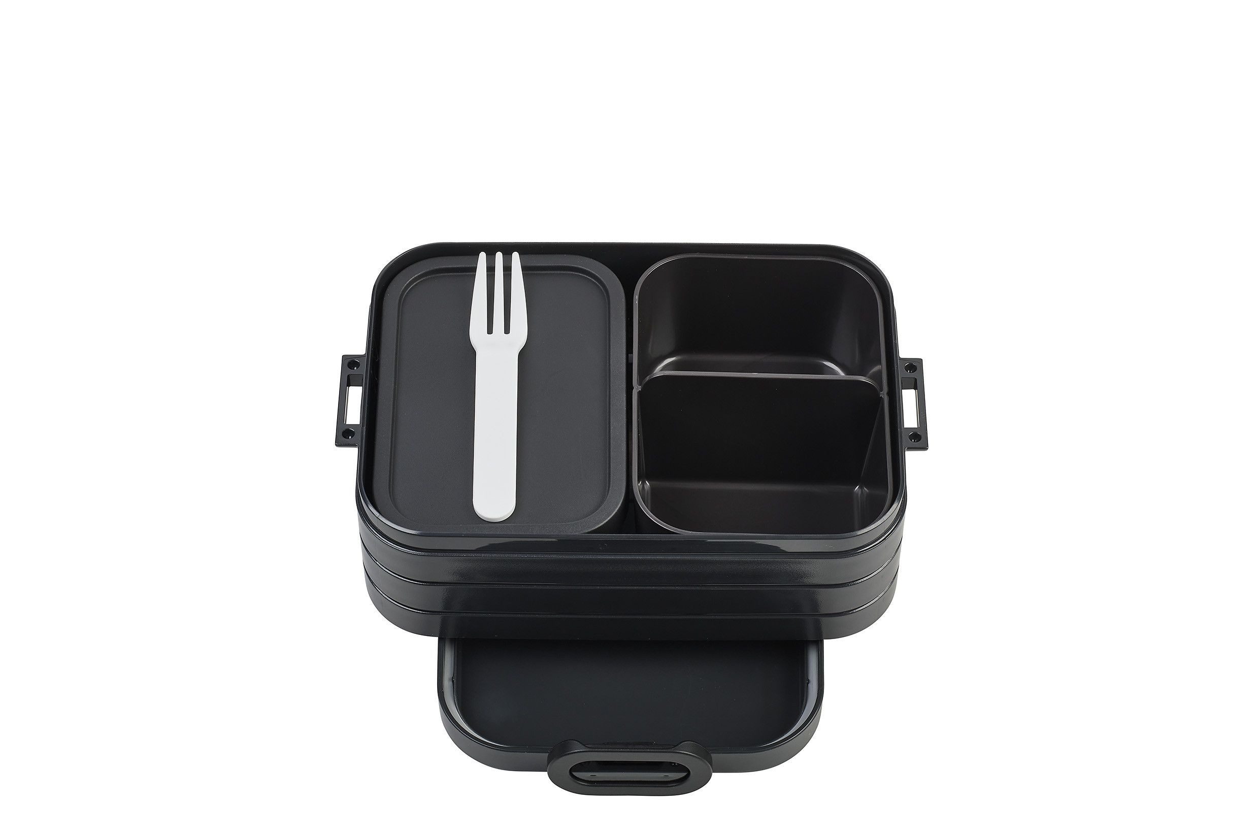 Mepal Lunchbox Lunchbox Take A Break midi, Brotdose 900 ml, bis zu 4 Butterbrote, Mit Fächern, Nordic Black