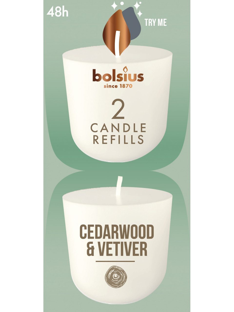 Bolsius Duftkerze Bolsius Cleanlight Duft-Nachfüller 2er Pack