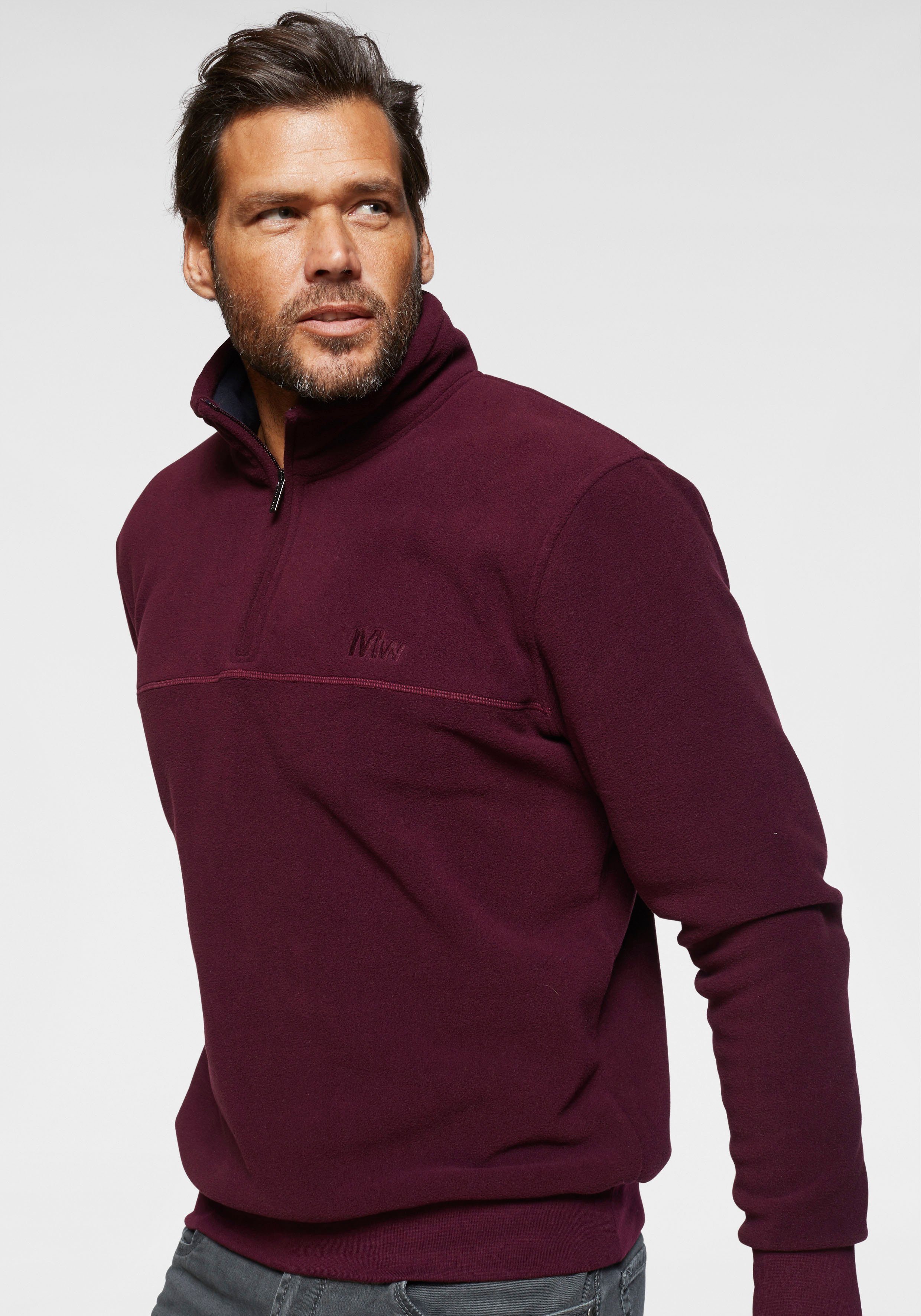 Man's World Fleecepullover für die Übergangszeit günstig online kaufen