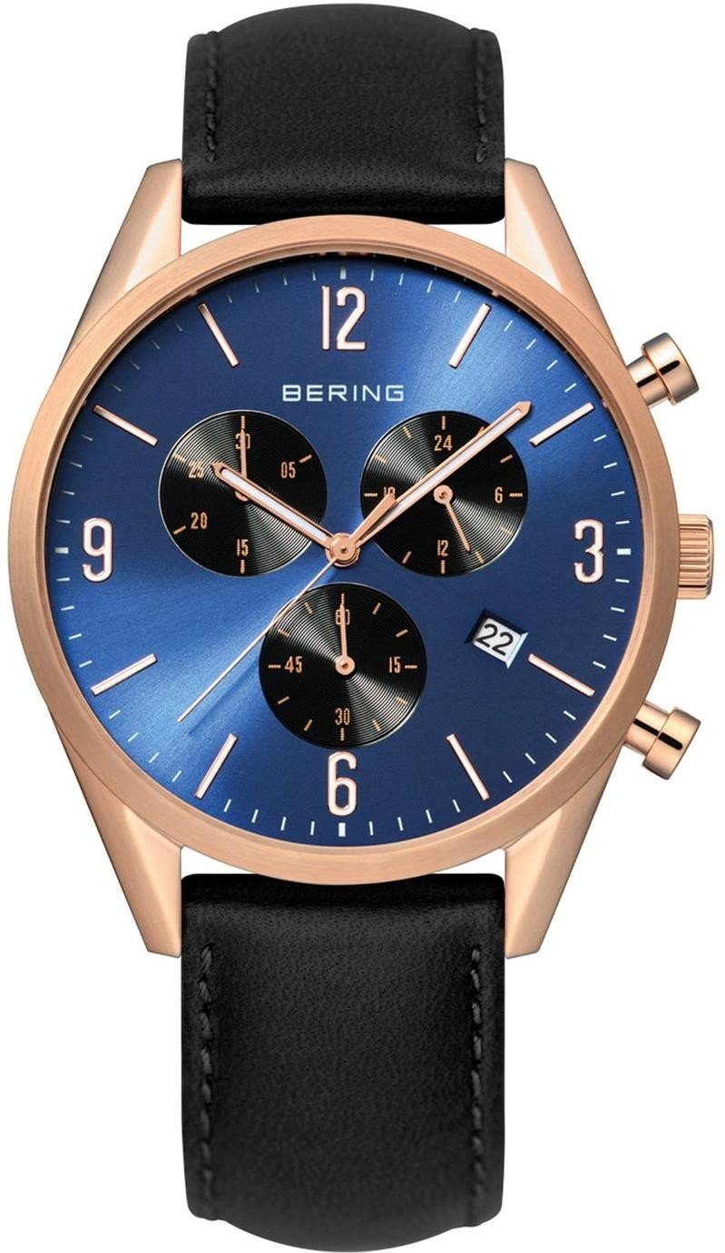 Bering Chronograph Chrono Herrenchronograph, flach & leicht