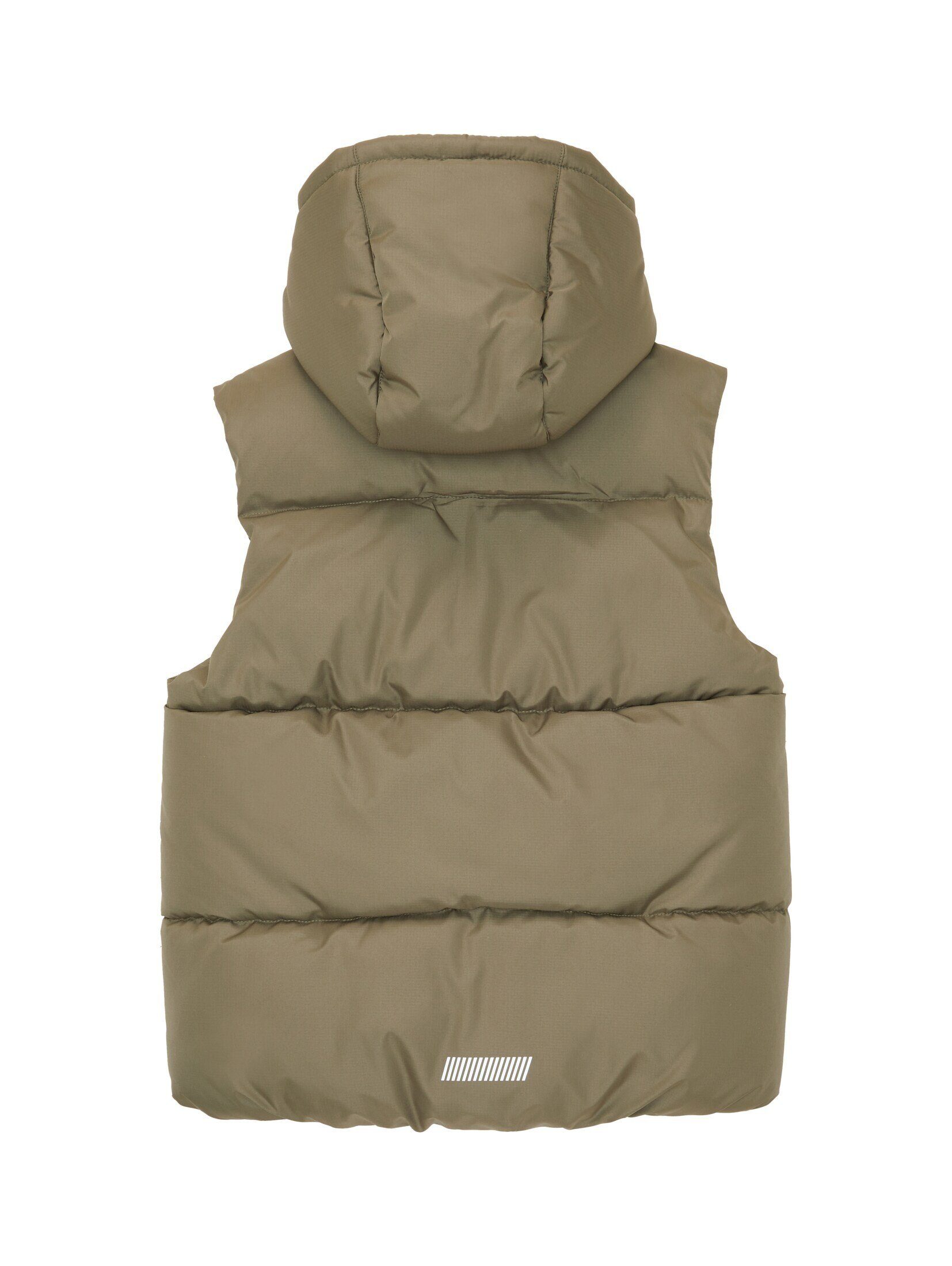 TOM mit Puffer-Weste Olive Steppweste Green Dusty Polyester TAILOR recyceltem
