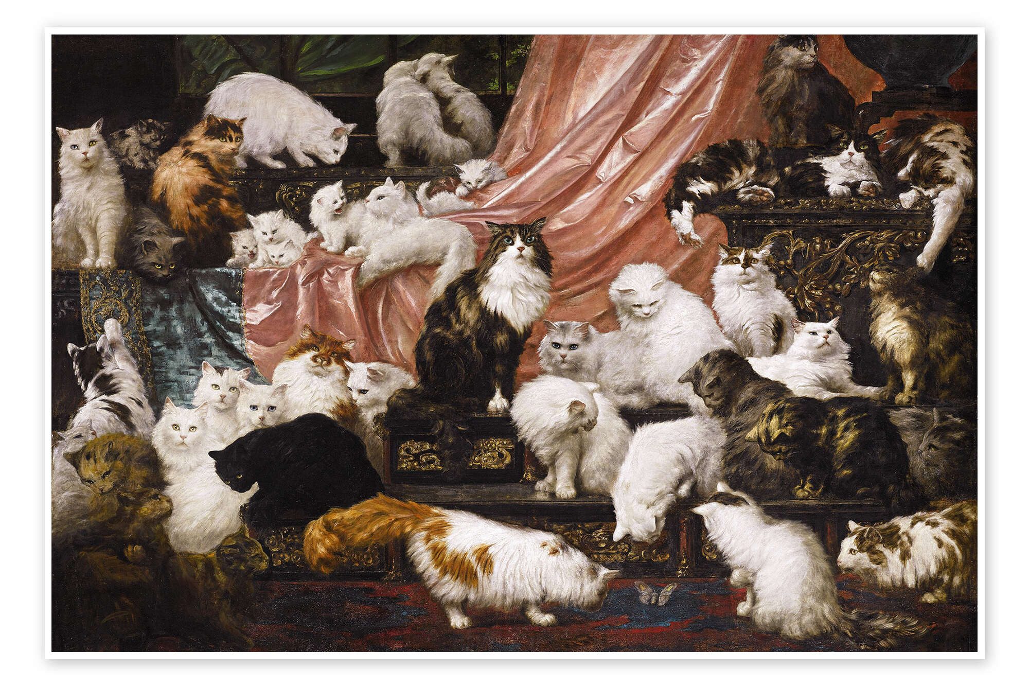 Posterlounge Wandbild Die Liebhaber meiner Frau, Carl Kahler, erhältlich als Poster, Leinwandbild, Wandsticker oder Acrylglasbild