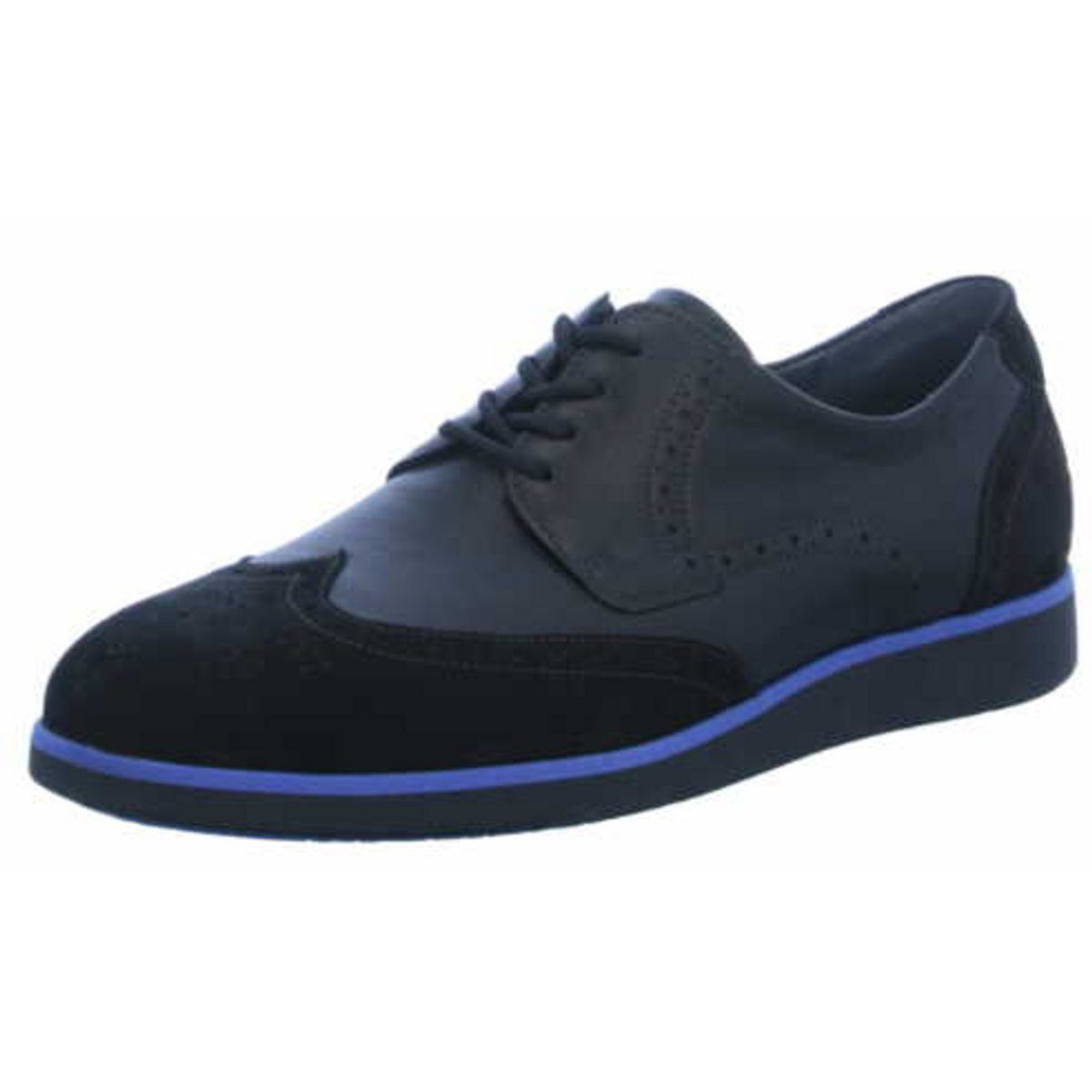 Freizeit Schnürer für Herren in schwarz Schnürschuh