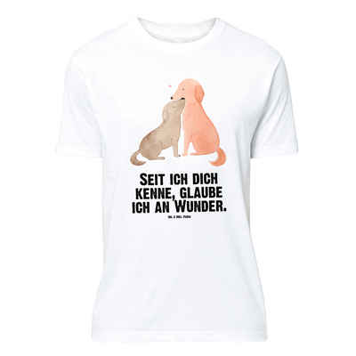 Mr. & Mrs. Panda T-Shirt Hunde Liebe - Weiß - Geschenk, Vertrauen, Liebespaar, Schlafshirt, Ku (1-tlg)