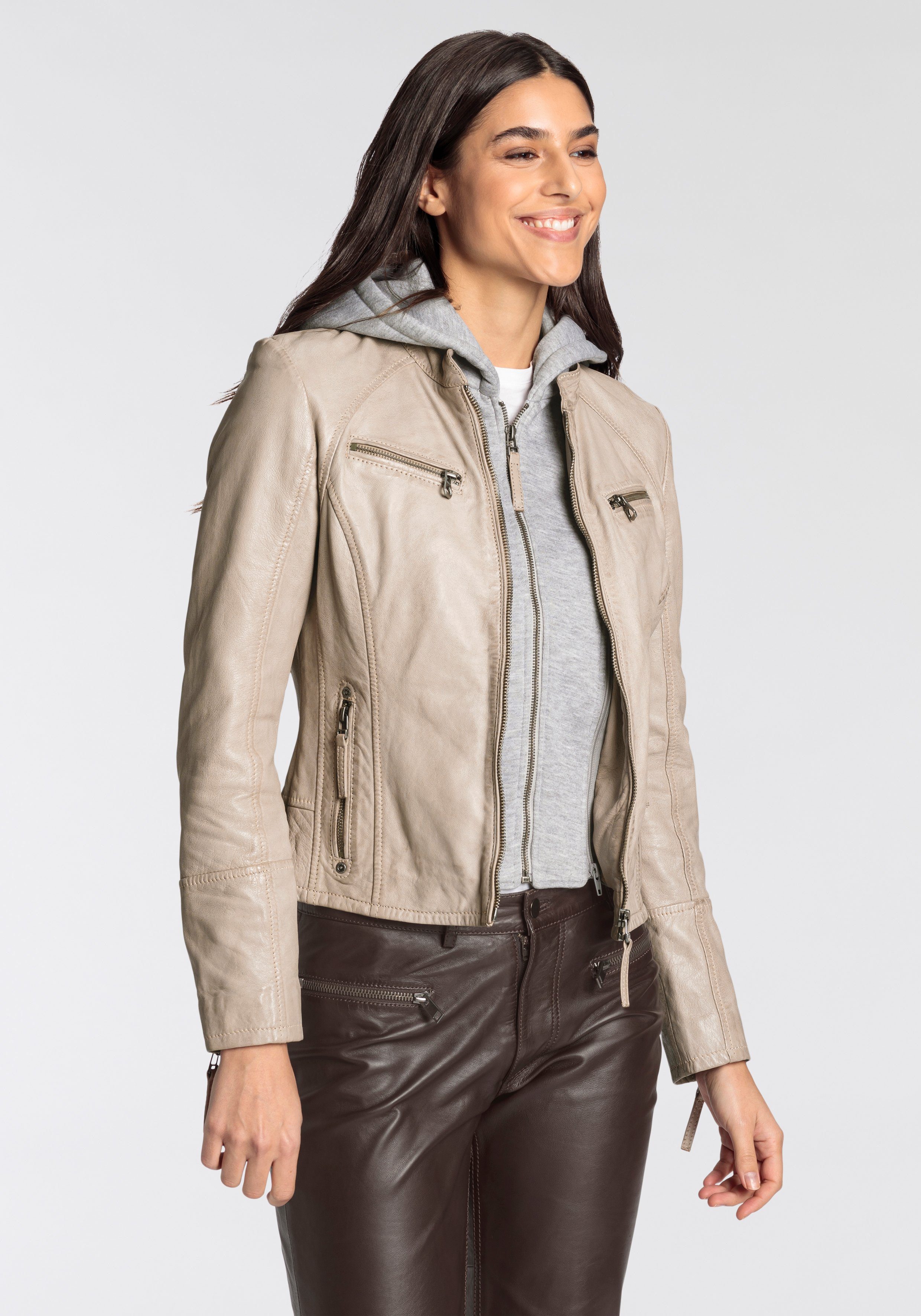 Mauritius Lederjacke NOLA Two-in-One Style - günstig online kaufen