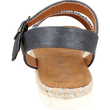 Jane Klain 281-411 Damen Sommer Schuhe Sandale mit Glitzersteine Römersandale