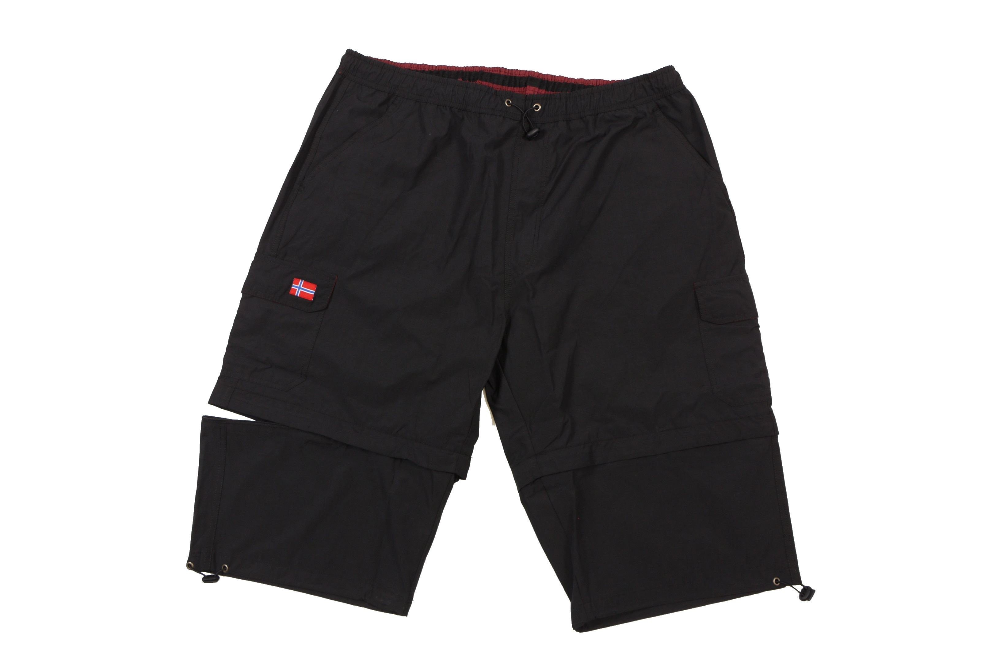 Zipp-Off-Bermuda ABRAXAS schwarz in Shorts