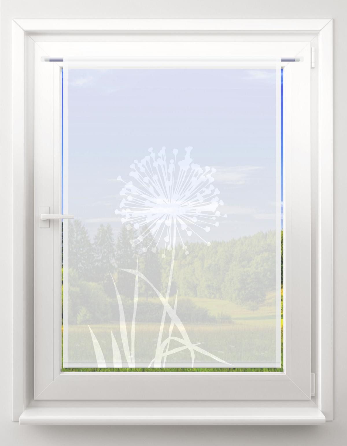 gardinen-for-life Scheibengardine Allium 24 - lichtgrau - eckiger Scheibenh günstig online kaufen