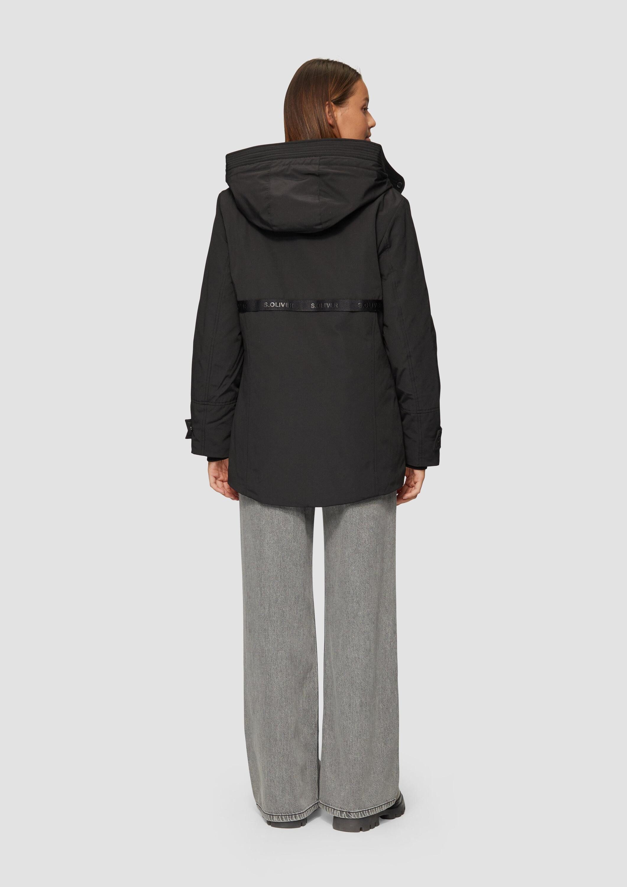 s.Oliver Winterjacke Outdoor-Jacke Sportive Jacke mit leichter Wattierung und Logo-Tape