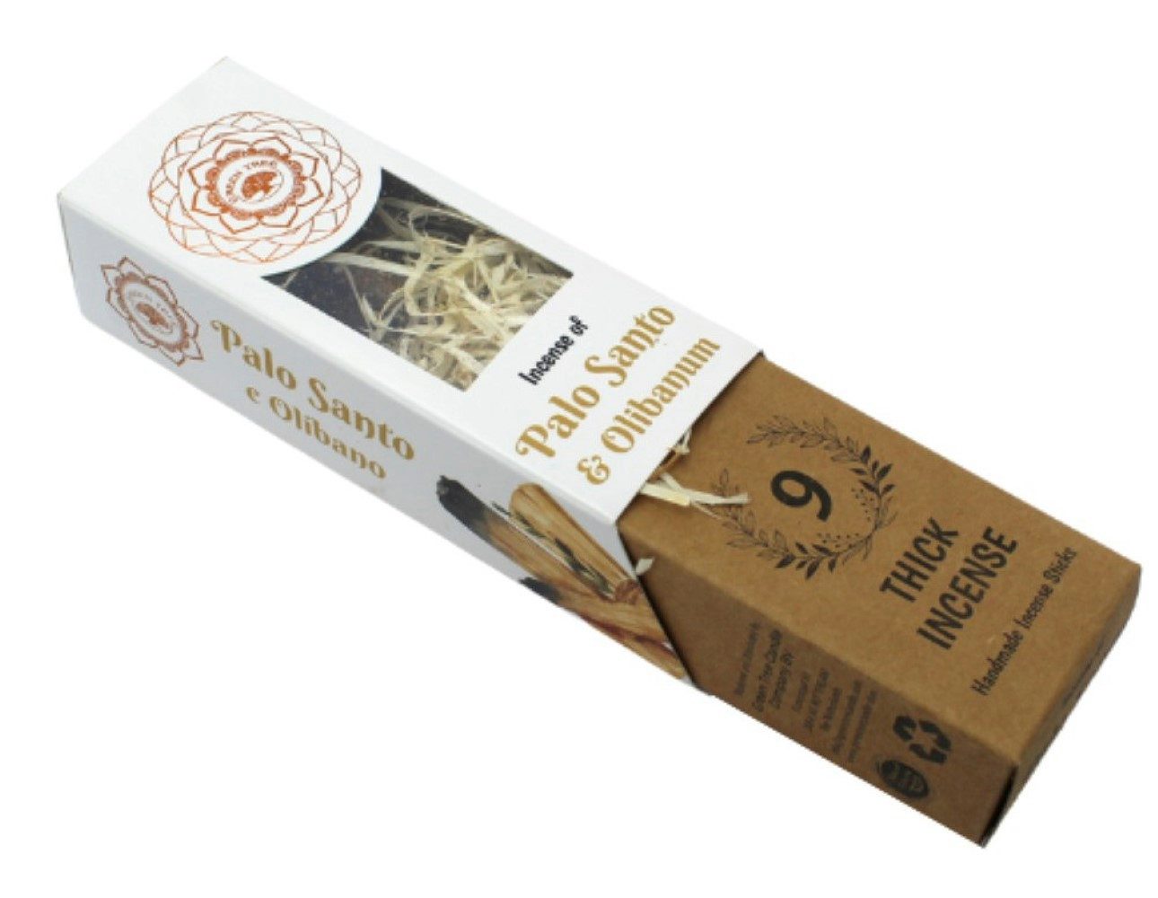 Green Tree Räucherstäbchen Green Tree Palo Santo & Olibanum Botanical Incense, 9 dicke Stäbchen