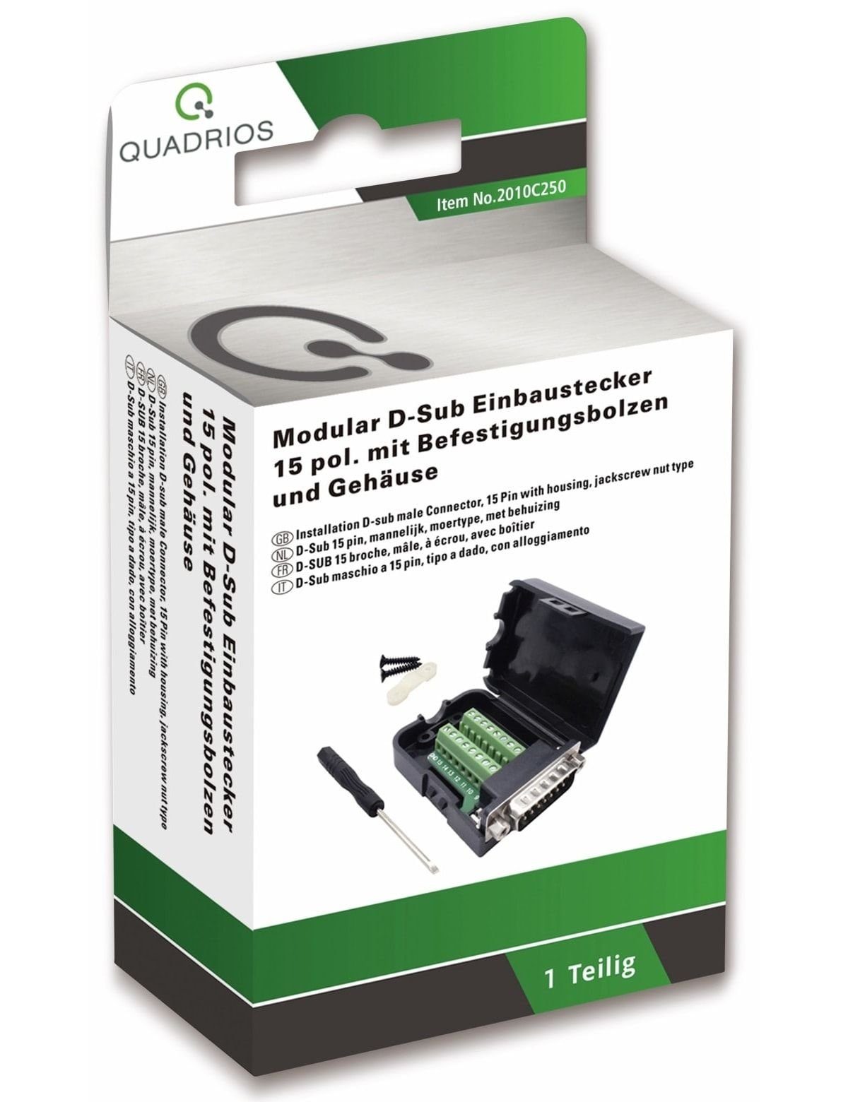 Quadrios Klemmen QUADRIOS, 2010C250, USB-Modular-Set, D-Sub
