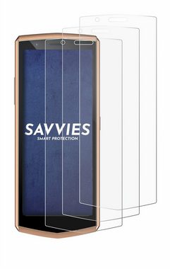 Savvies Schutzfolie für Cubot Pocket 3, Displayschutzfolie, 6 Stück, Folie klar
