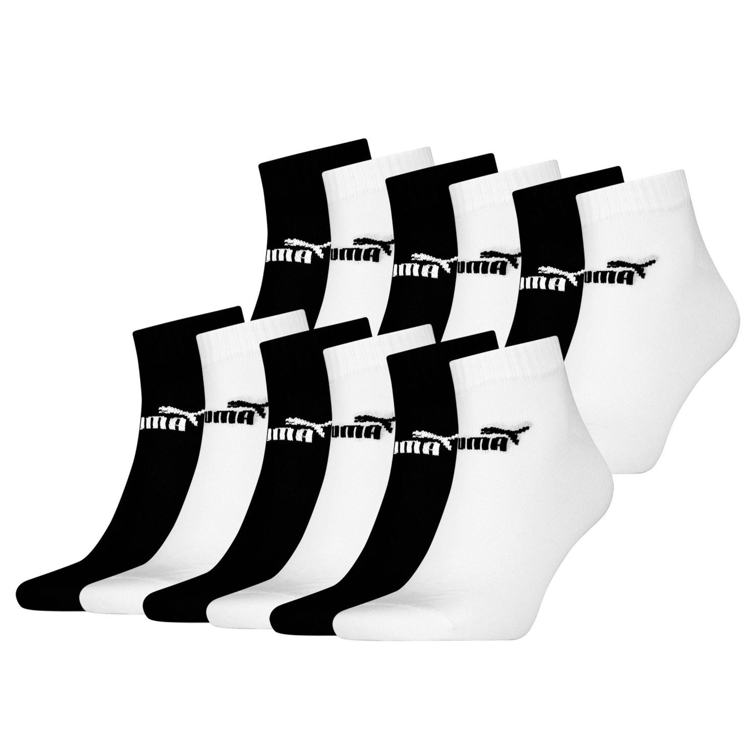 PUMA BODYWEAR Socken Elements Quarter Kurzsocken (Set, 6-Paar) kurzer Schaf günstig online kaufen