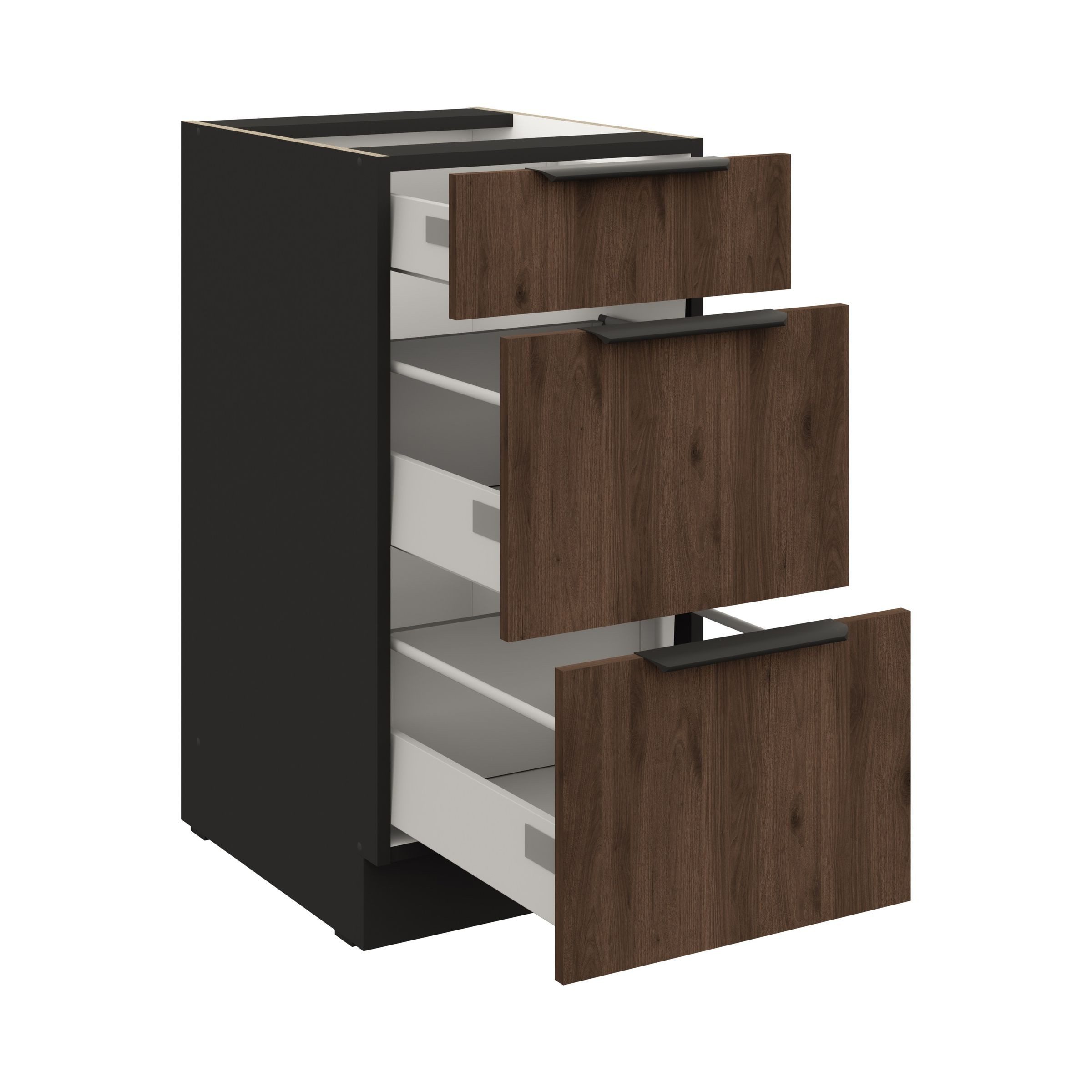 Küchen-Preisbombe Auszugsunterschrank 40 cm Küche MONZA Okapi Nußbaum Volla günstig online kaufen