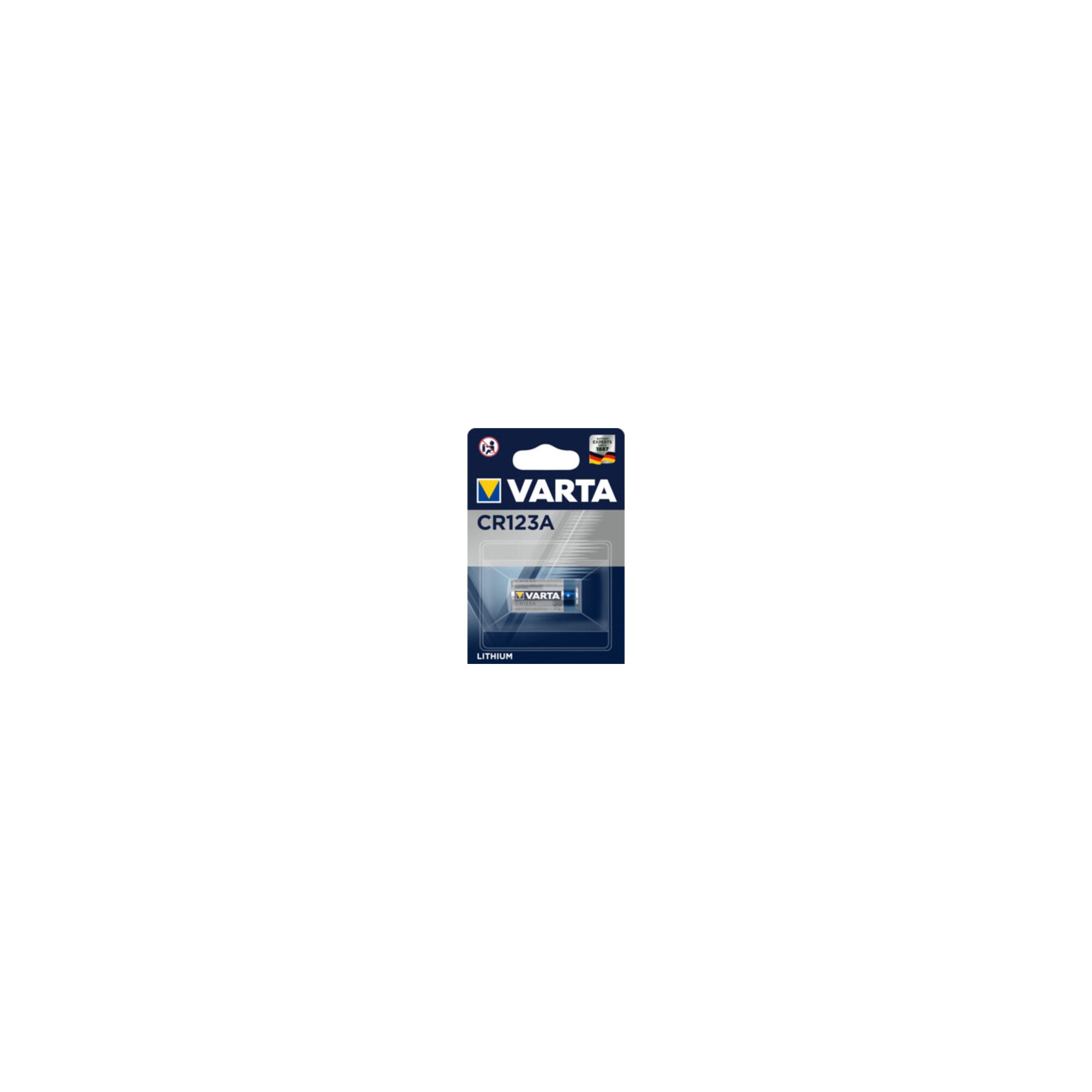 VARTA Varta Batterie Prof.Lithium 3 V CR123A 1480 mAh CR17345 6205 1 St./Bl. Batterie