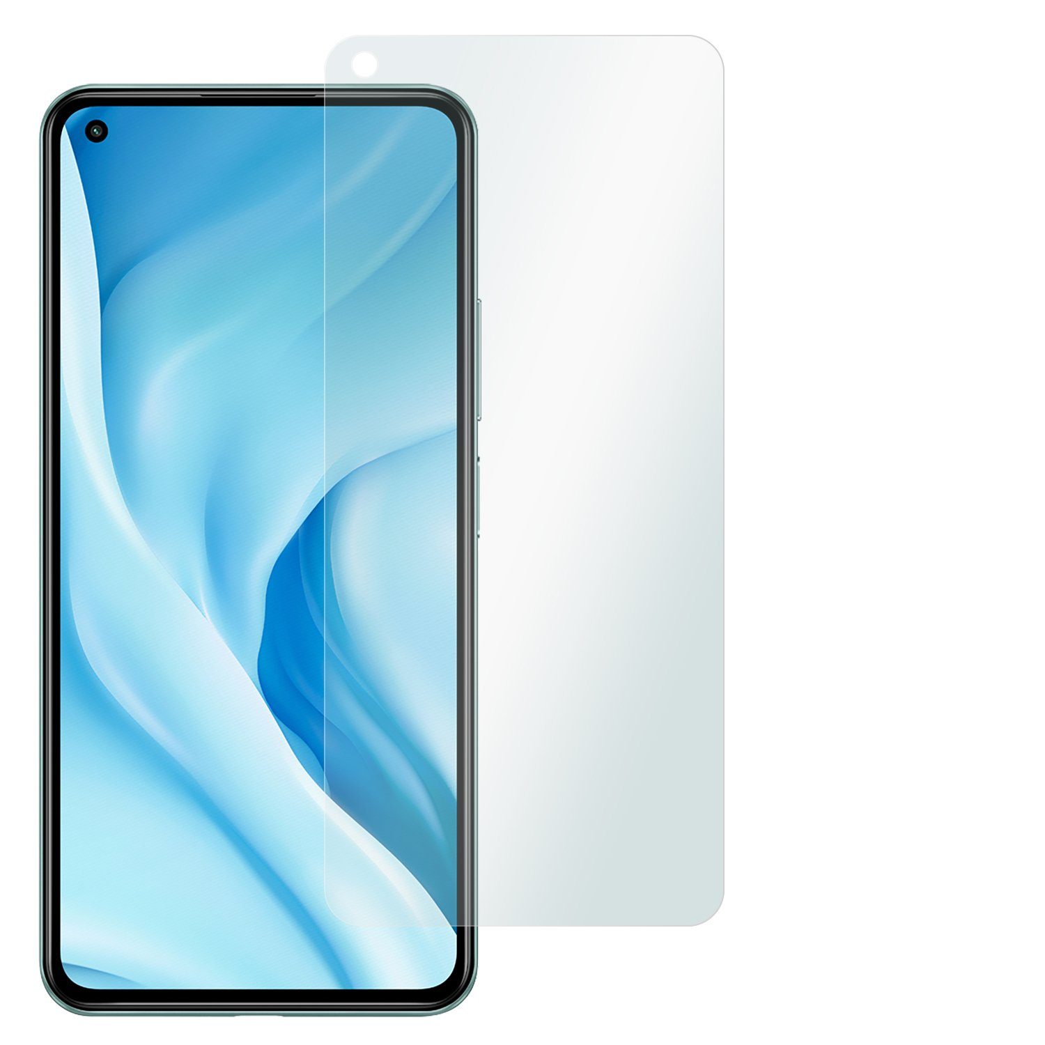 SLABO Schutzfolie 4 x Displayschutzfolie "Crystal Clear", Xiaomi Mi 11 Lite (5G)