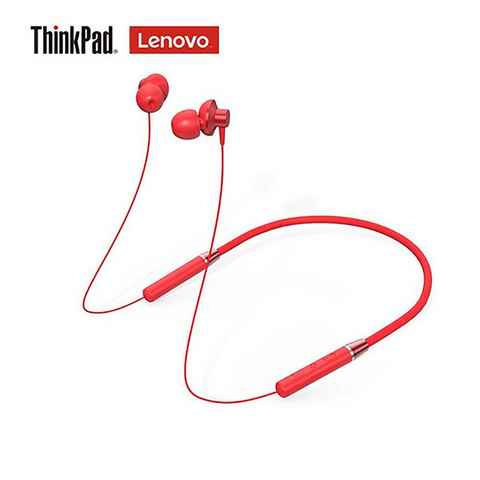 Lenovo HE05 mit Touch-Steuerung Bluetooth-Kopfhörer (Bluetooth 5.0, Stereo-Ohrhörer, Akkulaufzeit bis zu 6 Stunden, mit Mikrofon - Rot)
