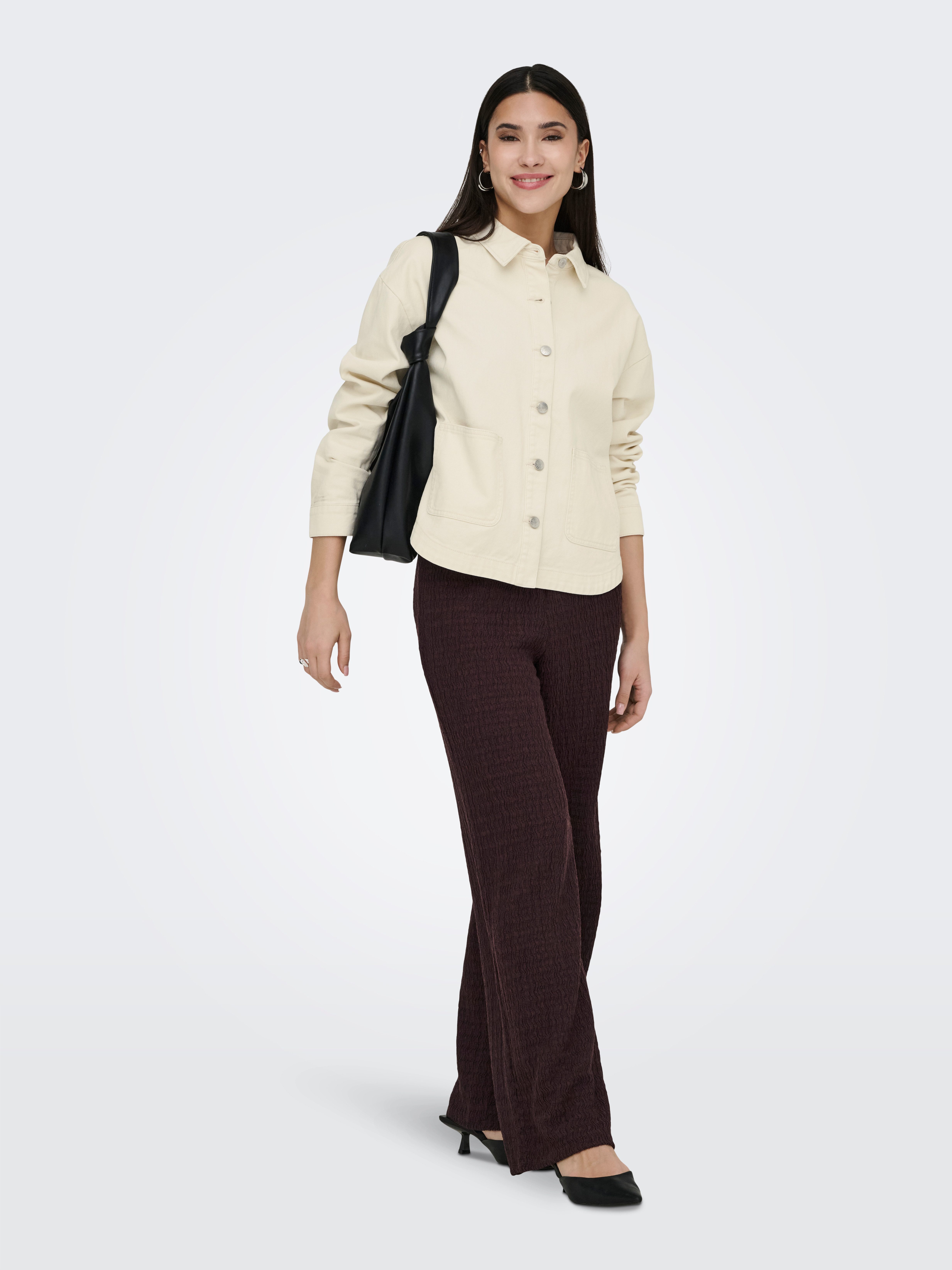 ONLY Schlupfhose ONLILSE PANT STRUCTURE JRS NOOS Kunstfaser, regular fit