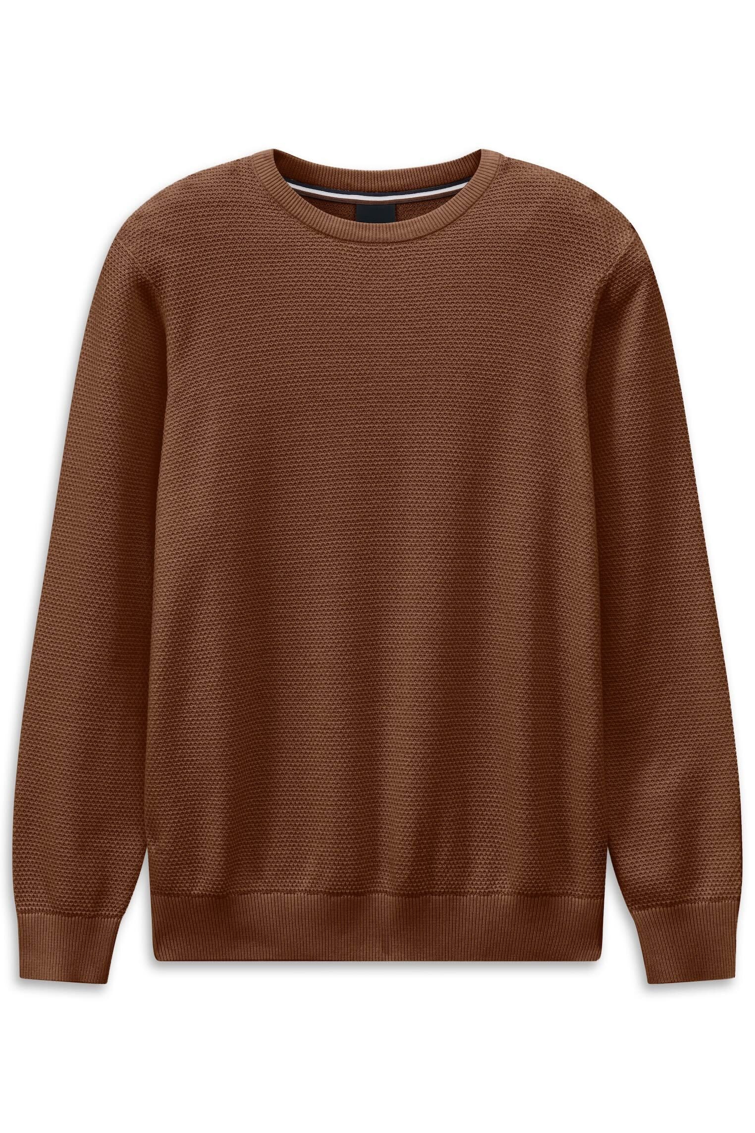 bugatti Rundhalspullover Regular Fit mit einer Struktur