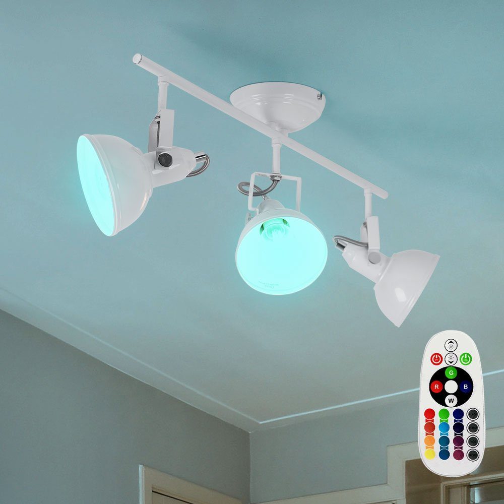 RGB LED Deckenlampe Schlafzimmer Fernbedienung Farbwechsel Strahler verstellbar 