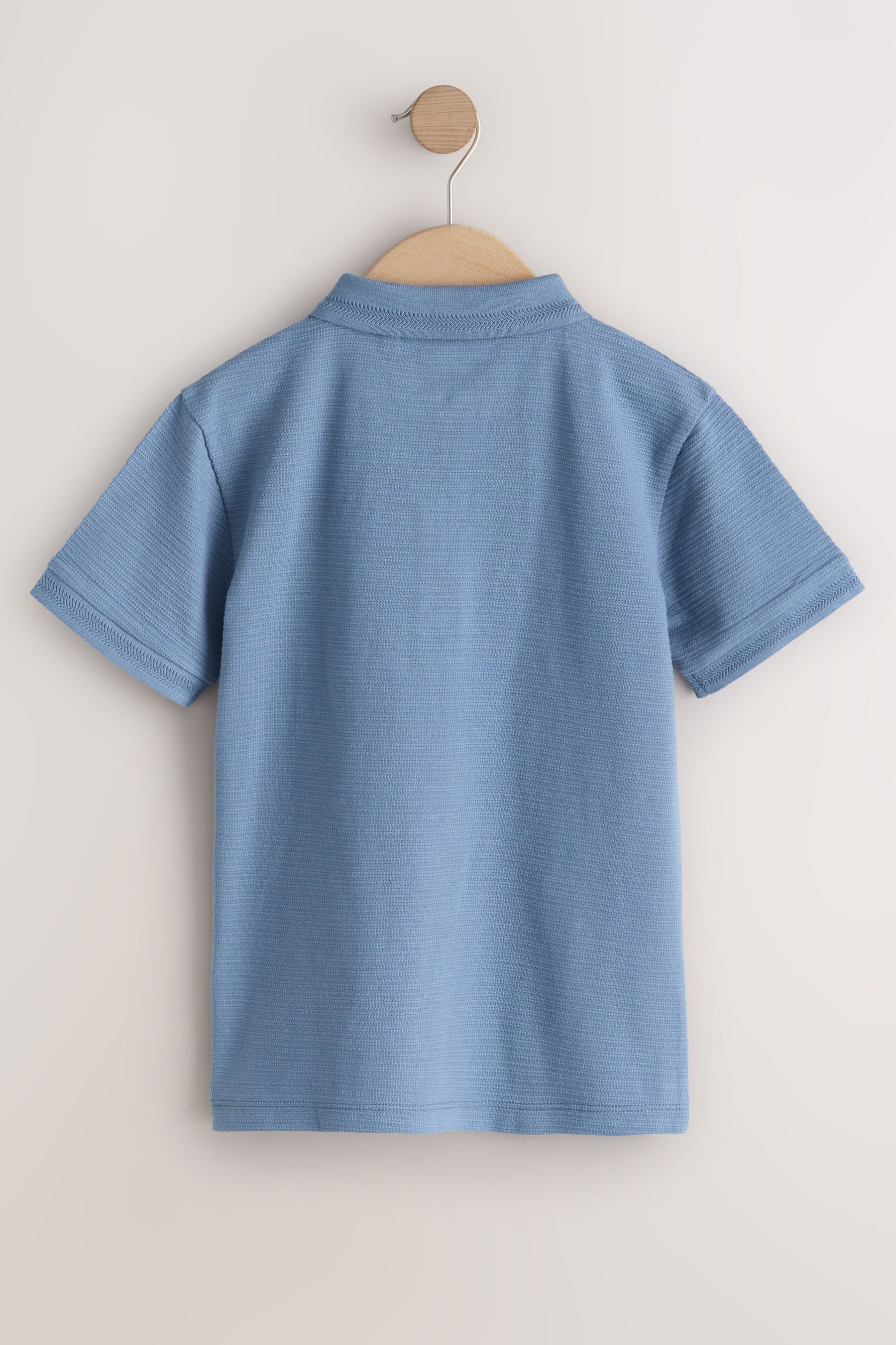 Next Poloshirt Kurzärmeliges Polohemd mit Reißverschluss (1-tlg)