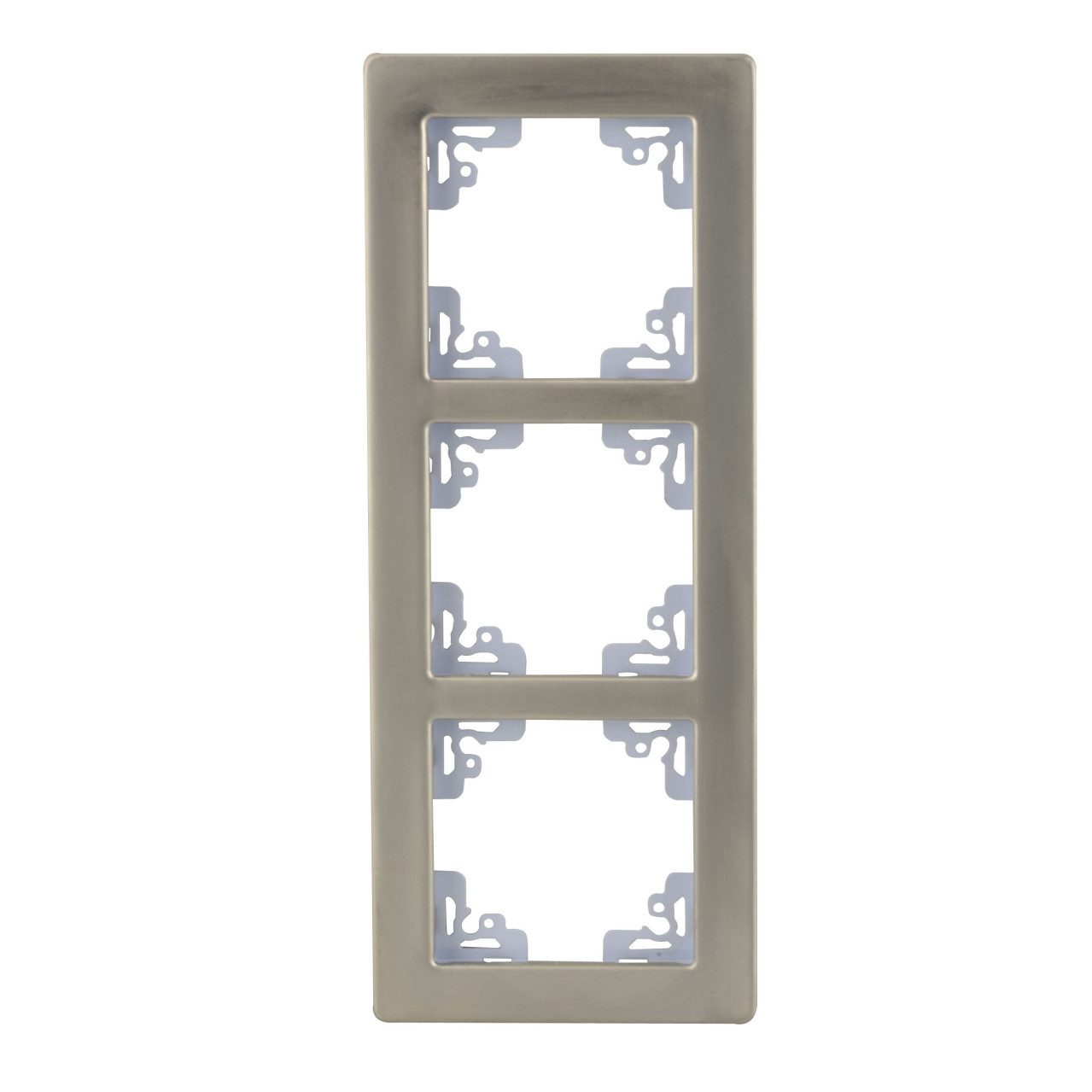 UNITEC Abdeckrahmen Unitec Abdeckrahmen Melbourne 3-fach aluminium, Aluminium