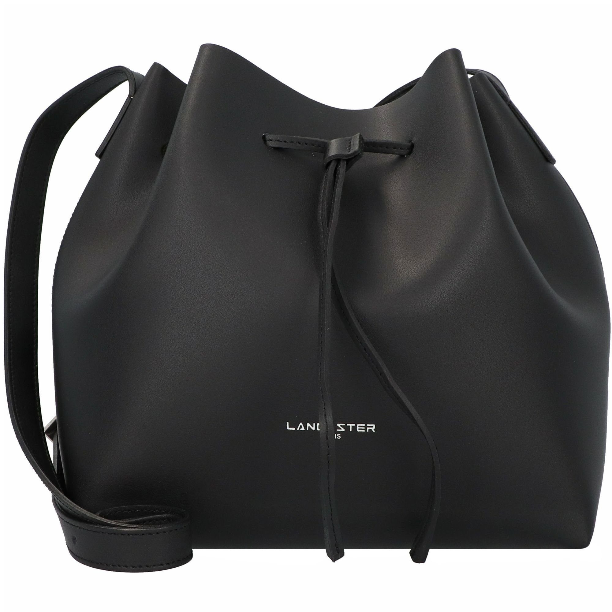 champagne Leder LANCASTER Pur Beuteltasche & in noir Element,