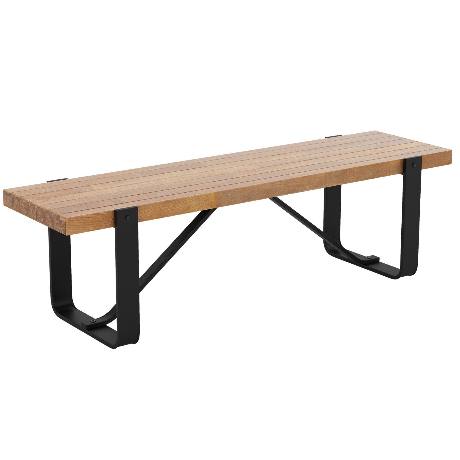 KOMFOTTEU Polsterbank, 2-3 Sitzer Holzbank, bis 300 kg belastbar