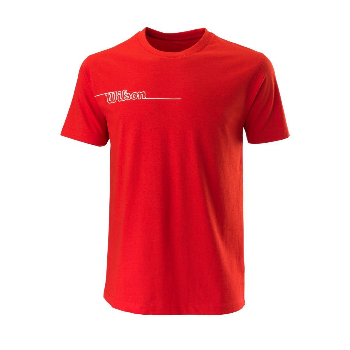 Wilson T-Shirt Tennis Team II Tech Crew 2021 rot Herren