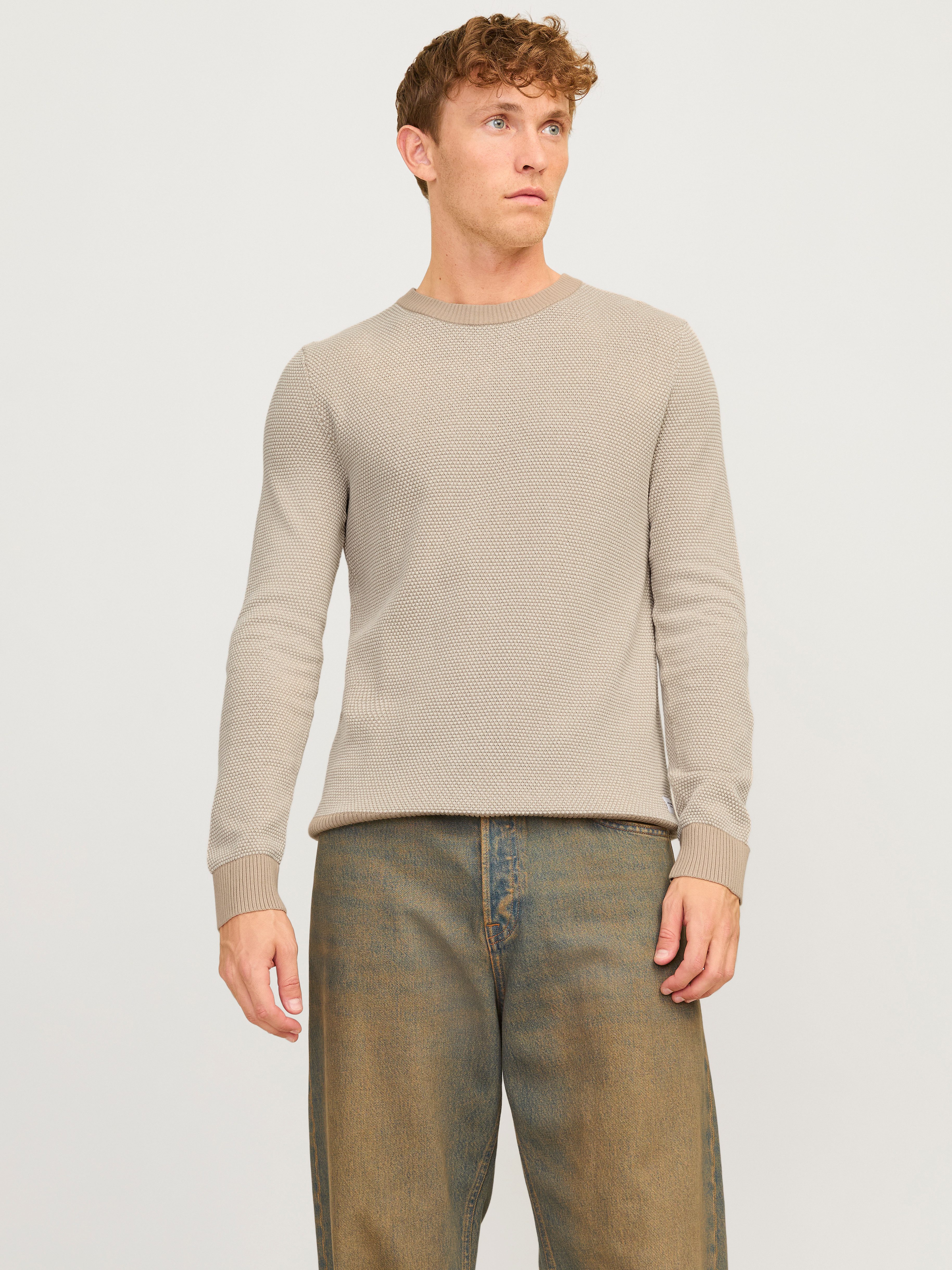 Jack & Jones Rundhalspullover JJEGLOBE KNIT günstig online kaufen