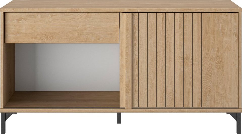 Aktenschrank moderner Faro Industrial Schiebetür der Zugang Gami dank Leichter Look, (1-St)