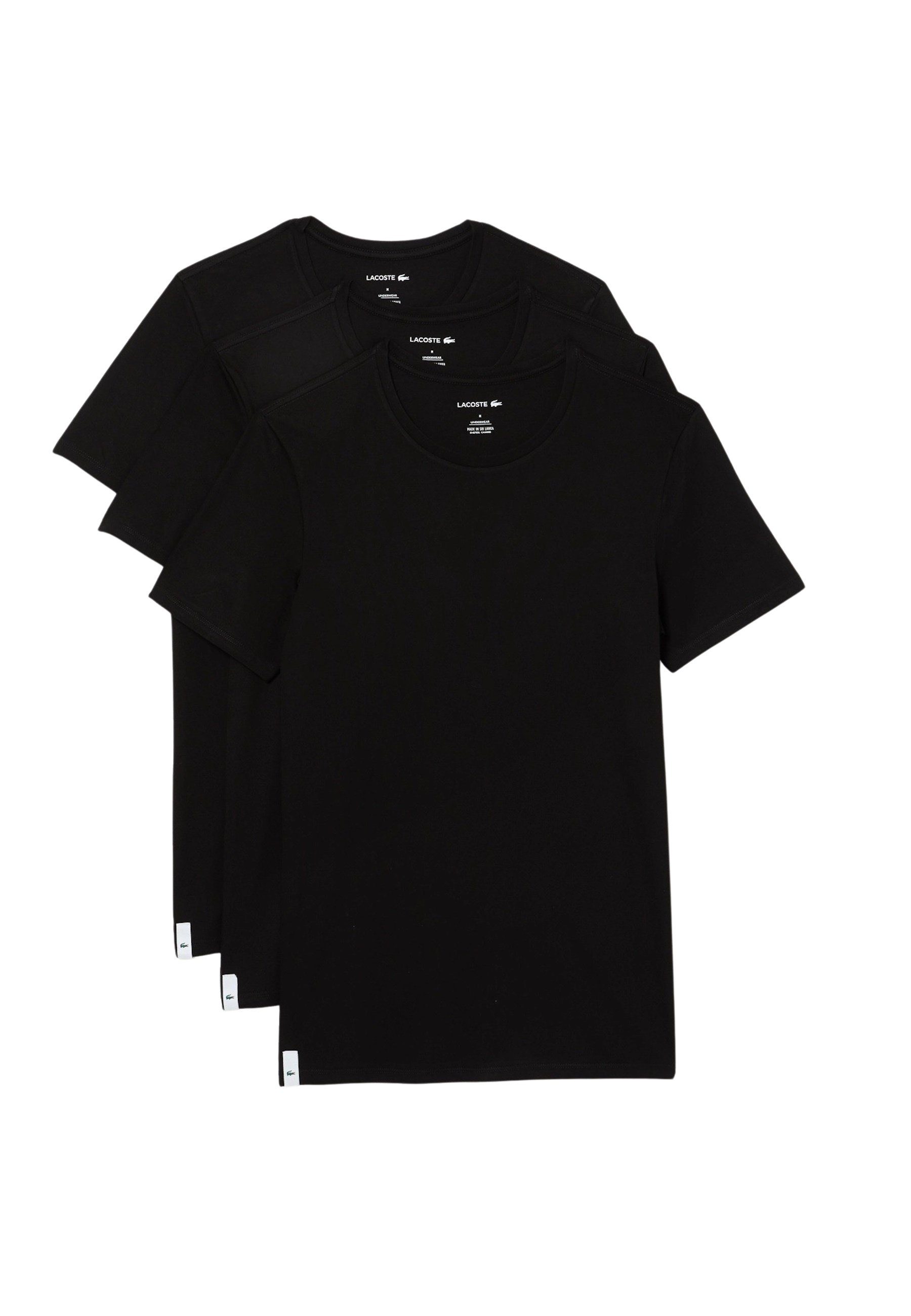 Lacoste T-Shirt T-Shirt Rundhals Kurzarmshirt (3-tlg., günstig online kaufen
