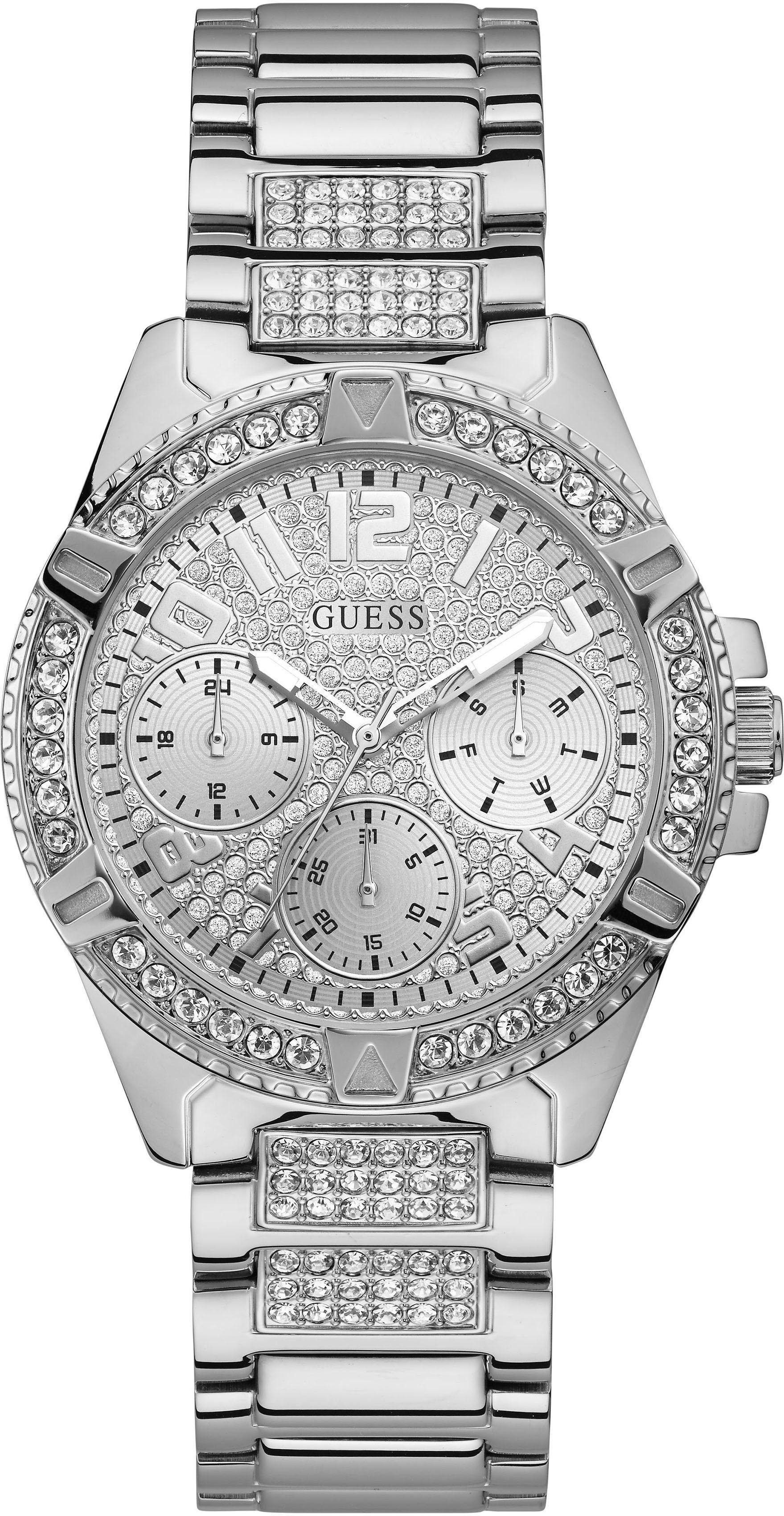 Guess Multifunktionsuhr LADY FRONTIER, W1156L1, Armbanduhr, Quarzuhr, Damenuhr