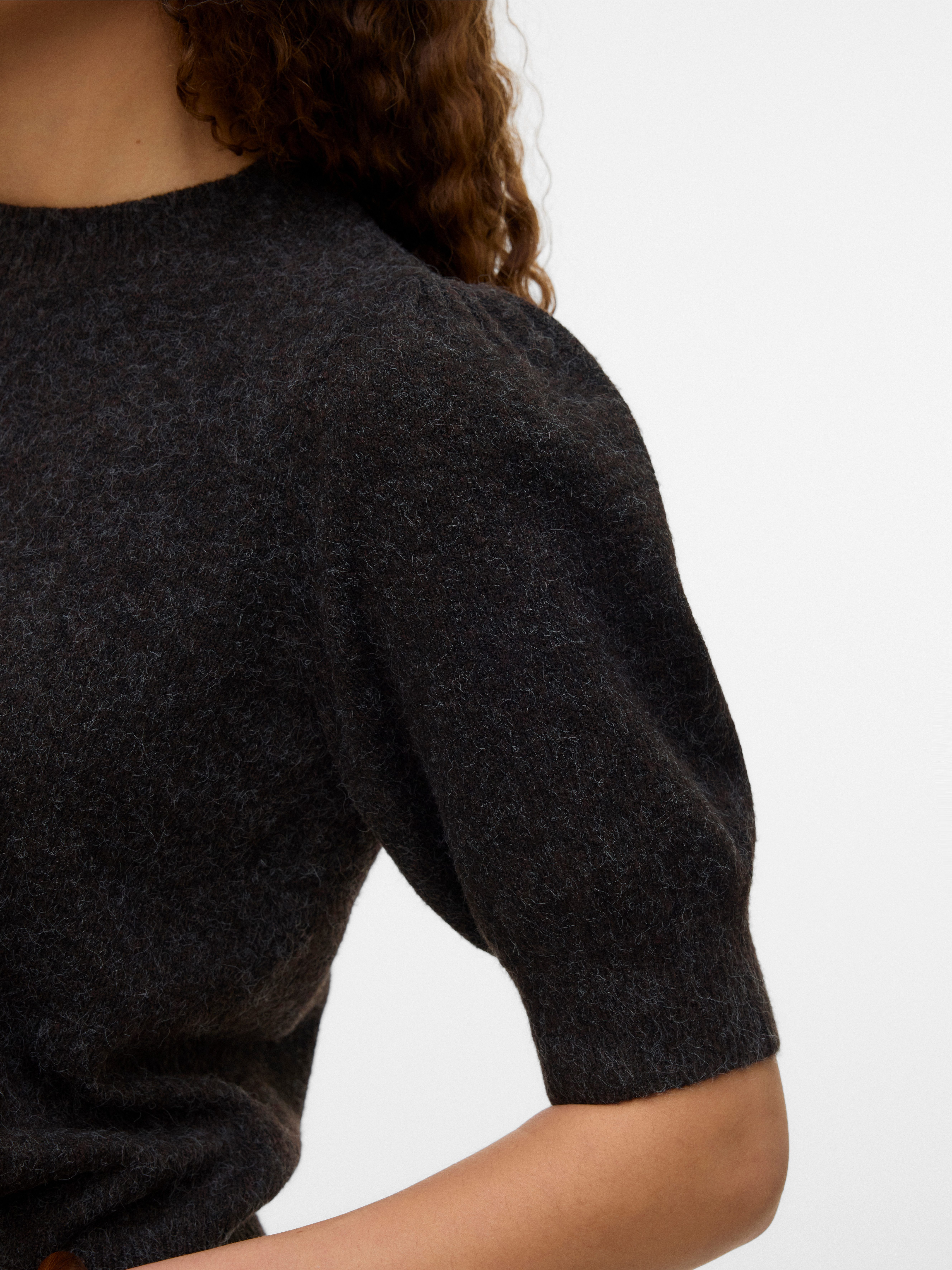 Vero Moda Rundhalspullover VMDOFFY 2/4 O-NECK PULLOVER GA NOOS Materialmix, regular fit