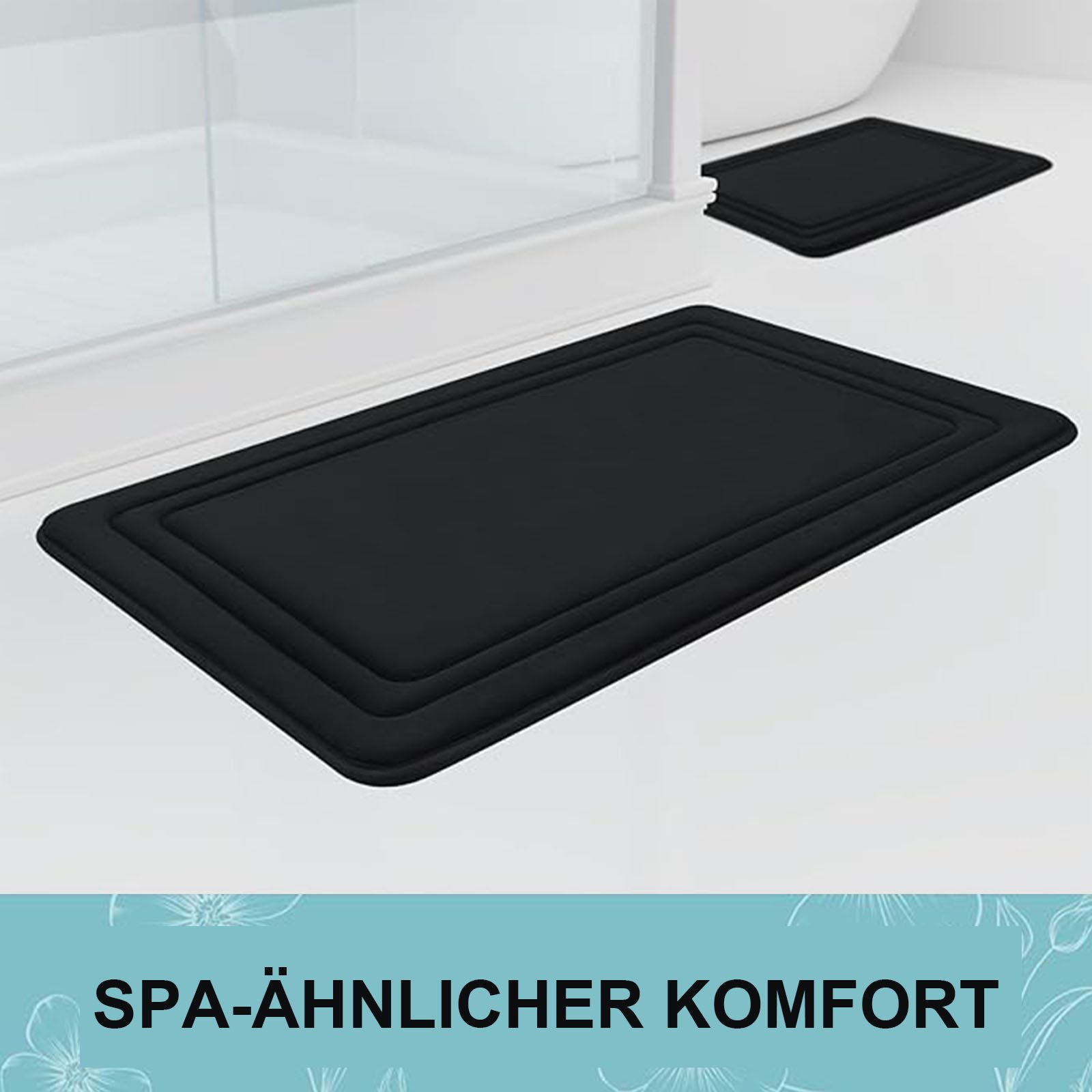 OKWISH Badematte Memory Schaum Badezimmerteppich Badteppich günstig online kaufen