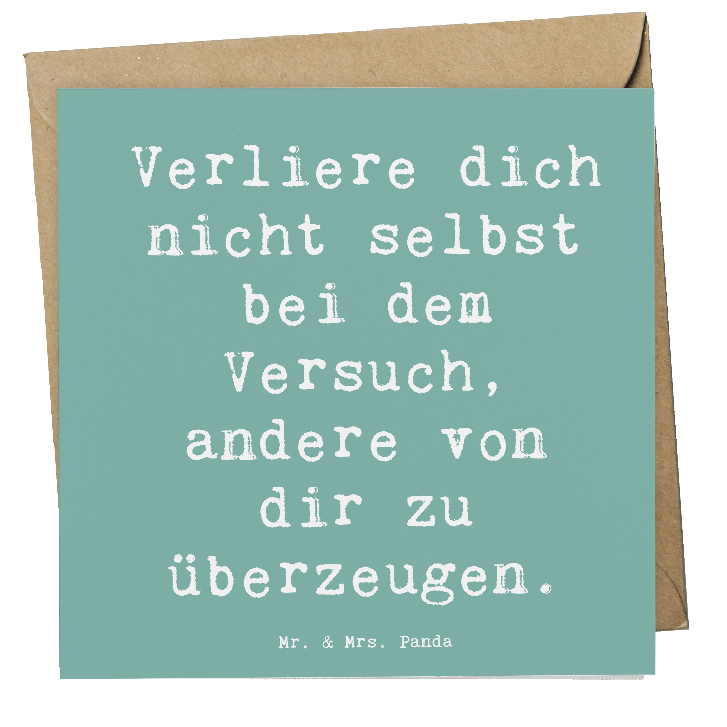 Grußkarte Selbstzweifel vermeiden - Meeresbrise - Geschenk, innere Stärke, Klap