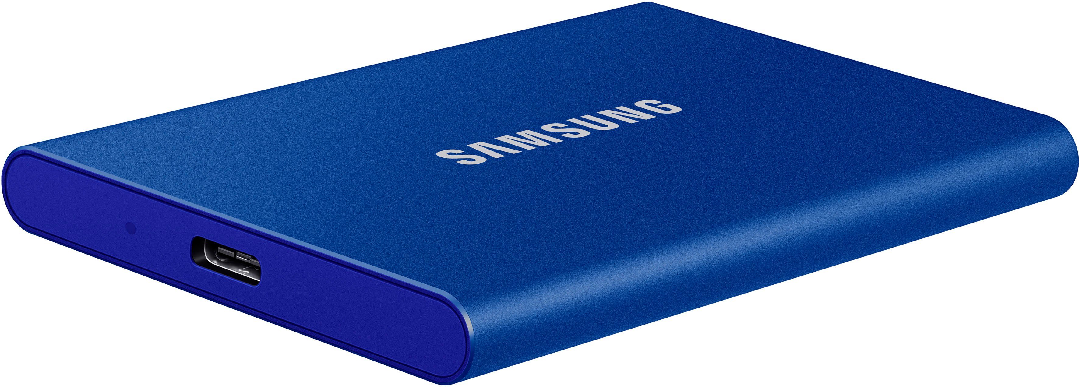 Samsung Portable SSD T7 externe SSD (500 GB) 1050 MB/S Lesegeschwindigkeit,  1000 MB/S Schreibgeschwindigkeit