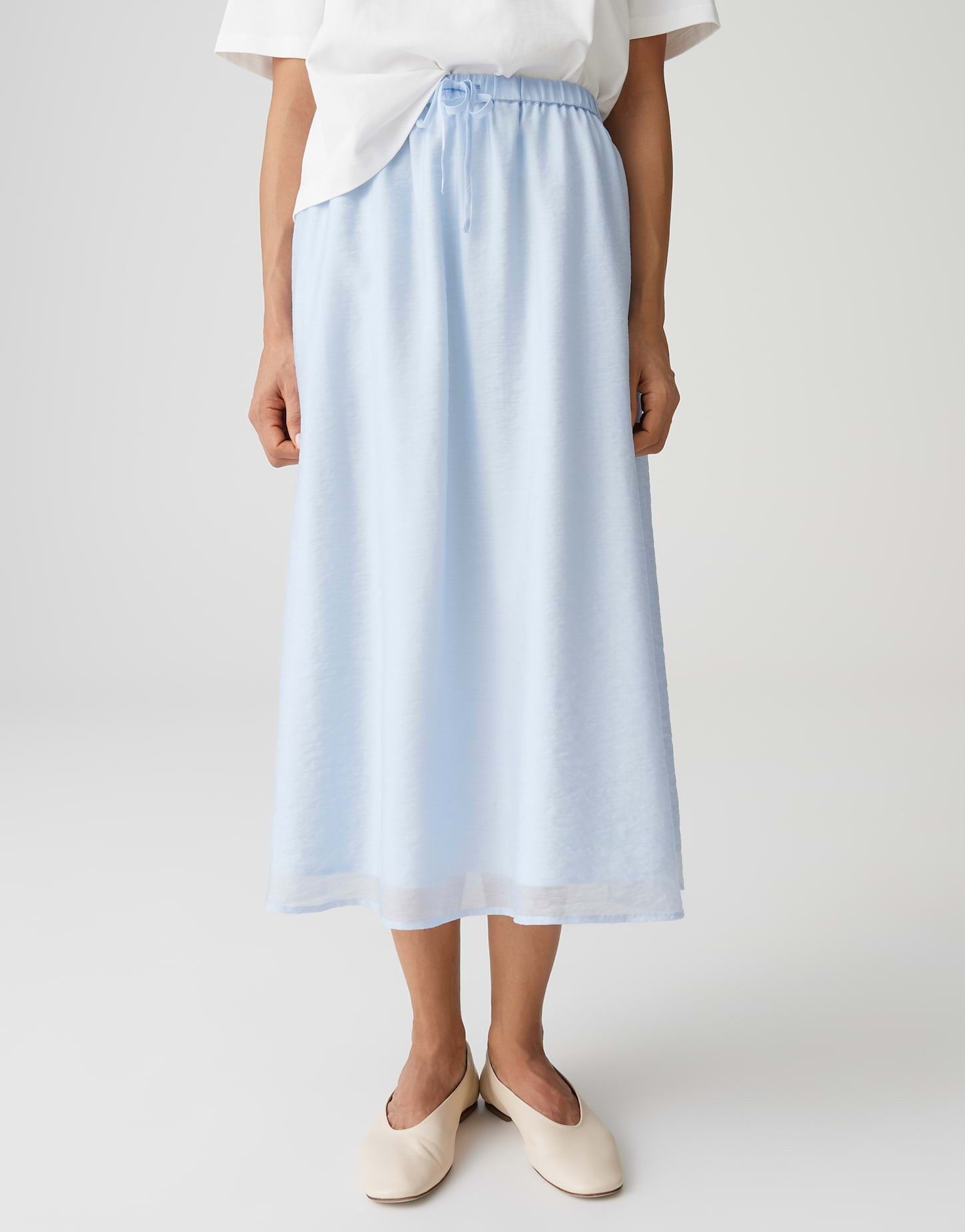 OPUS Midirock Ronna flow aus Webware Nahttaschen in der Seite, leichte Transparenz, leichter Stoff, Casual