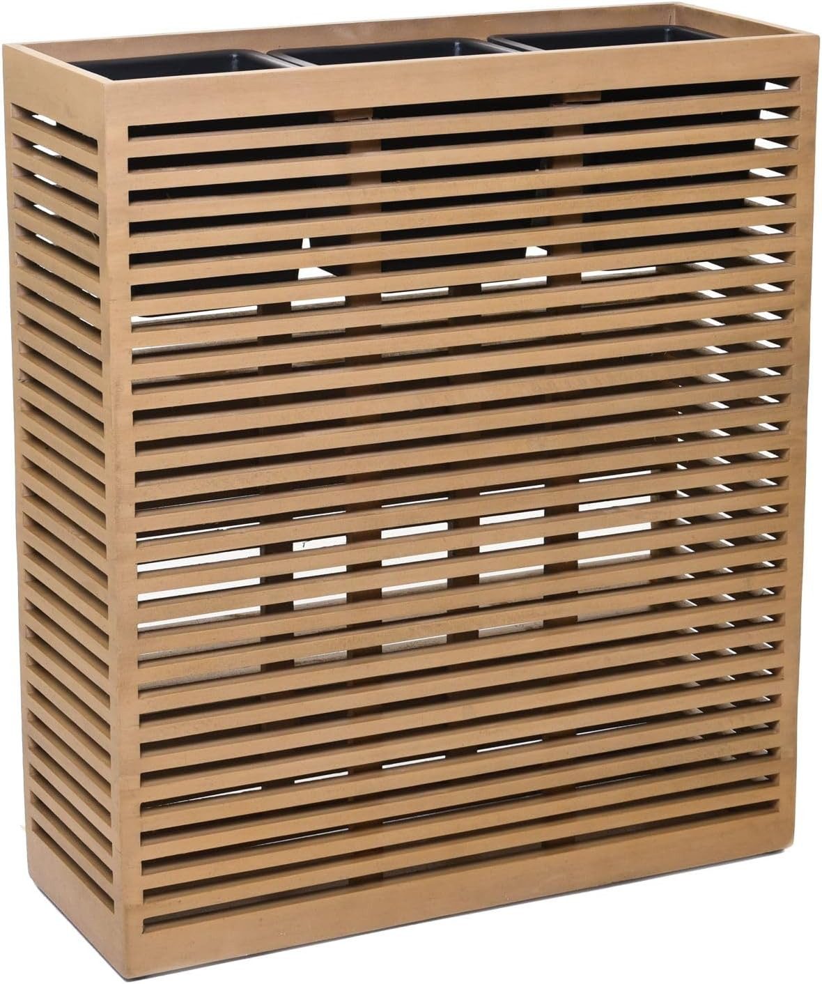 VIVANNO Pflanzkübel Holz ELEMENTO Kasten - Braun Maserung (1 St), 67x25x77 günstig online kaufen