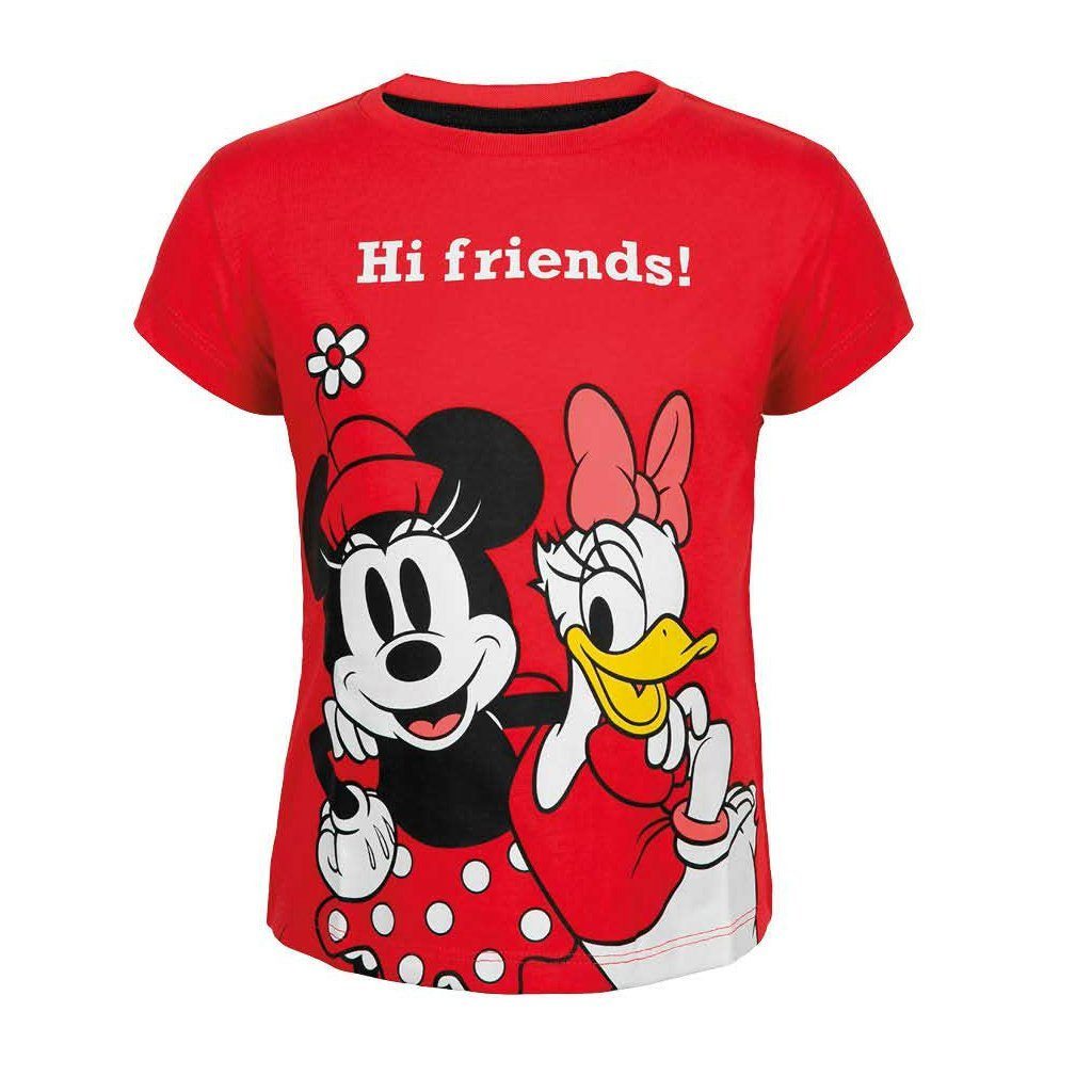 Disney Print-Shirt Minnie Mouse Daisy Duck Kinder T-Shirt Gr. 92 bis 128, 100% Baumwolle
