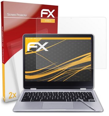 atFoliX Schutzfolie für Samsung Chromebook Plus / Pro, (2 Folien), Entspiegelnd und stoßdämpfend