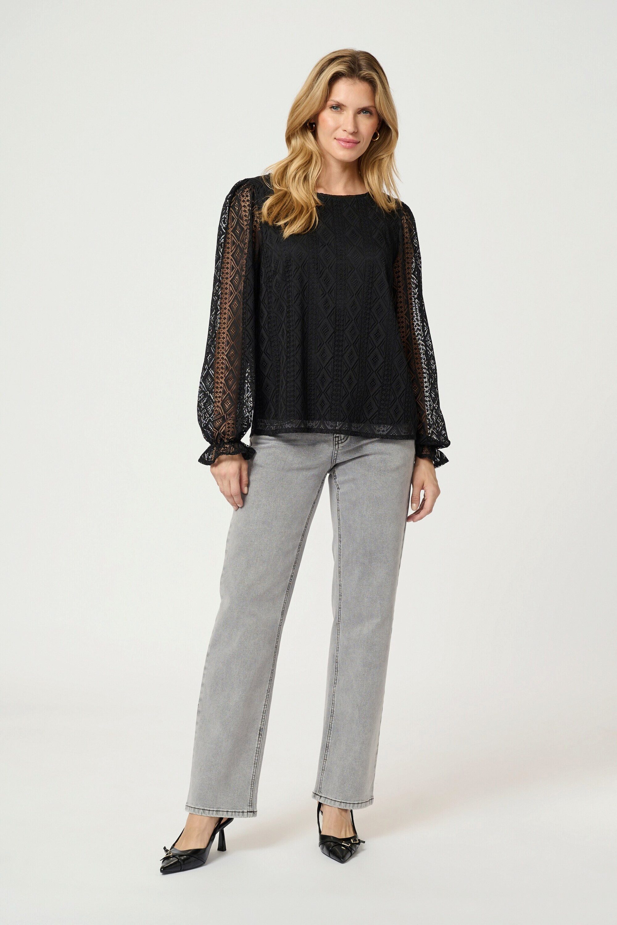 Cream Langarmbluse CR Valerie (1-tlg) Spitze günstig online kaufen