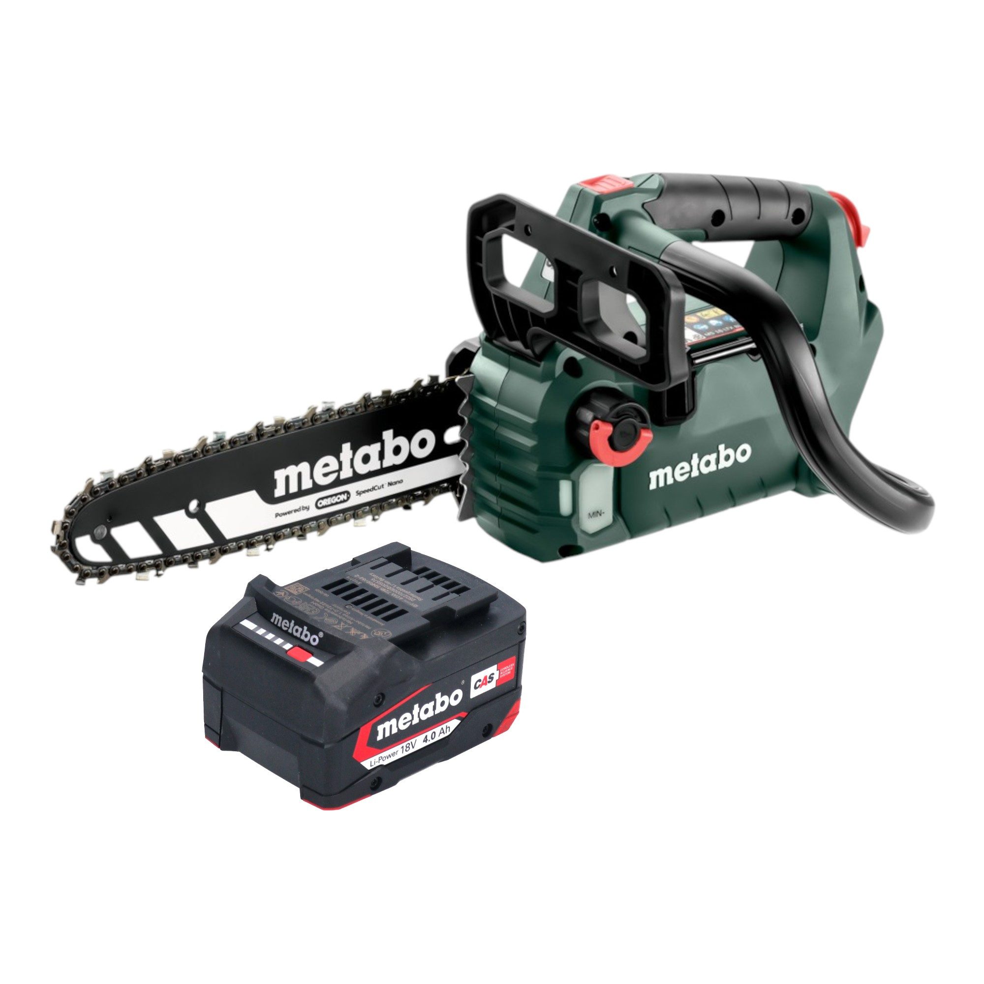 metabo Akku-Kettensäge MS 18 LTX BL 25 Akku Kettensäge 18V 25cm + 1x Akku 4,0 Ah - ohne Lader