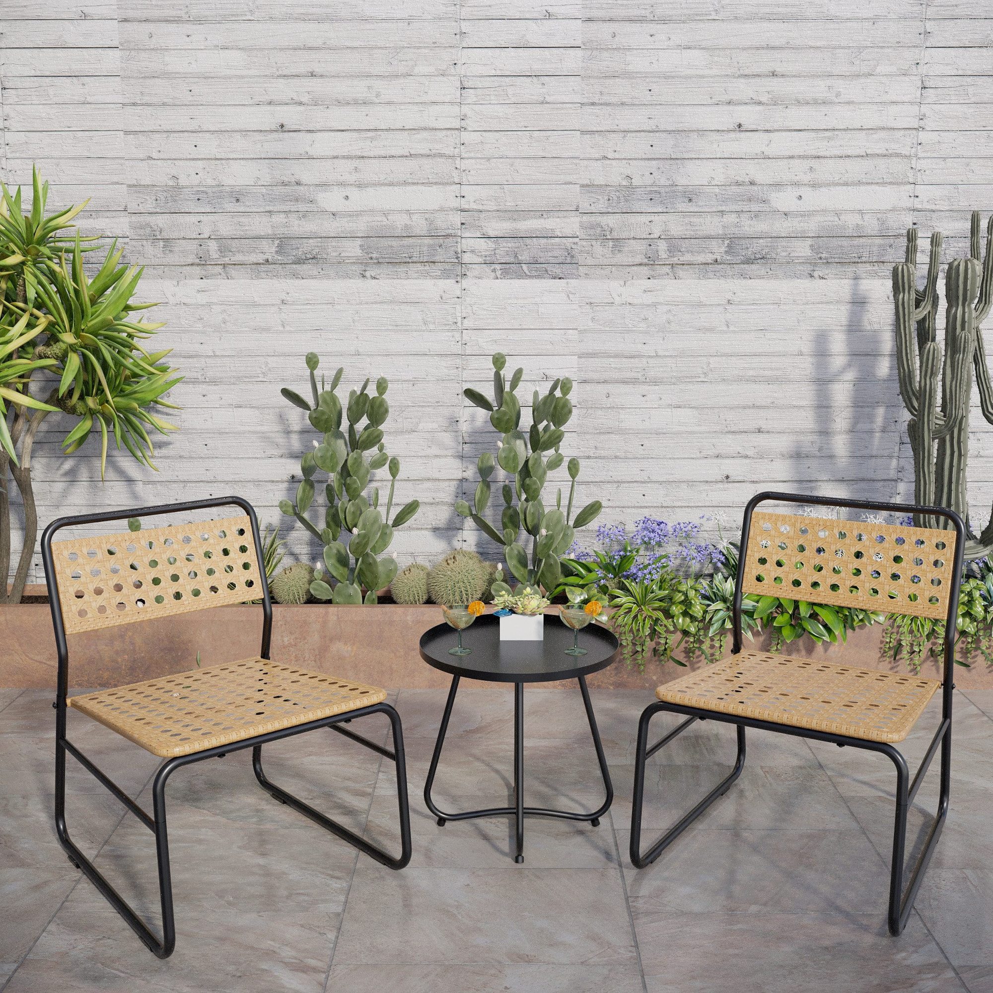 casa.pro Balkonset, (3-tlg., 1 Tisch, 2 günstig online kaufen