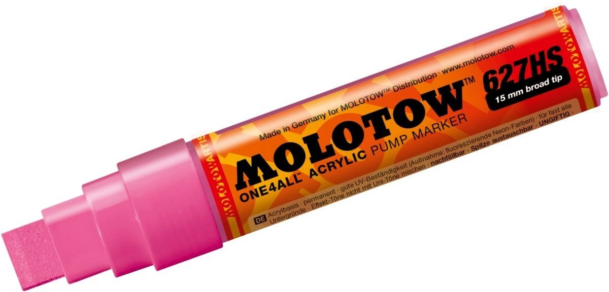 MOLOTOW Permanentmarker Permanentmarker One4All 627 HS nachfüllbar 15mm neonpink