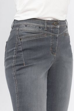 Recover Pants Straight-Jeans mit Reißverschluss und Knopf