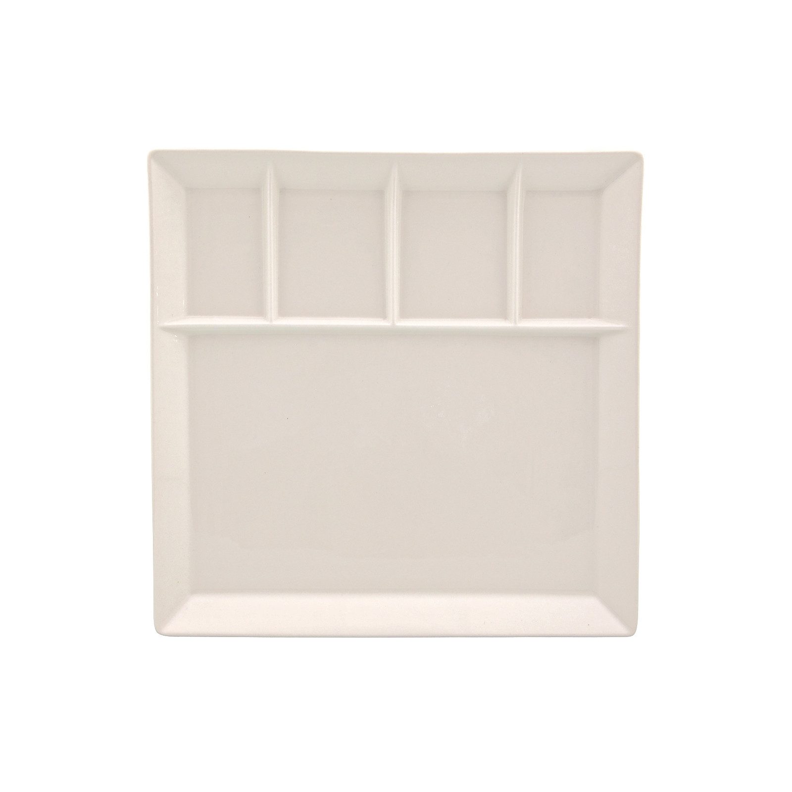 Neuetischkultur Fondueteller Fondueteller 5-fach unterteilt, (1 St), Servierteller