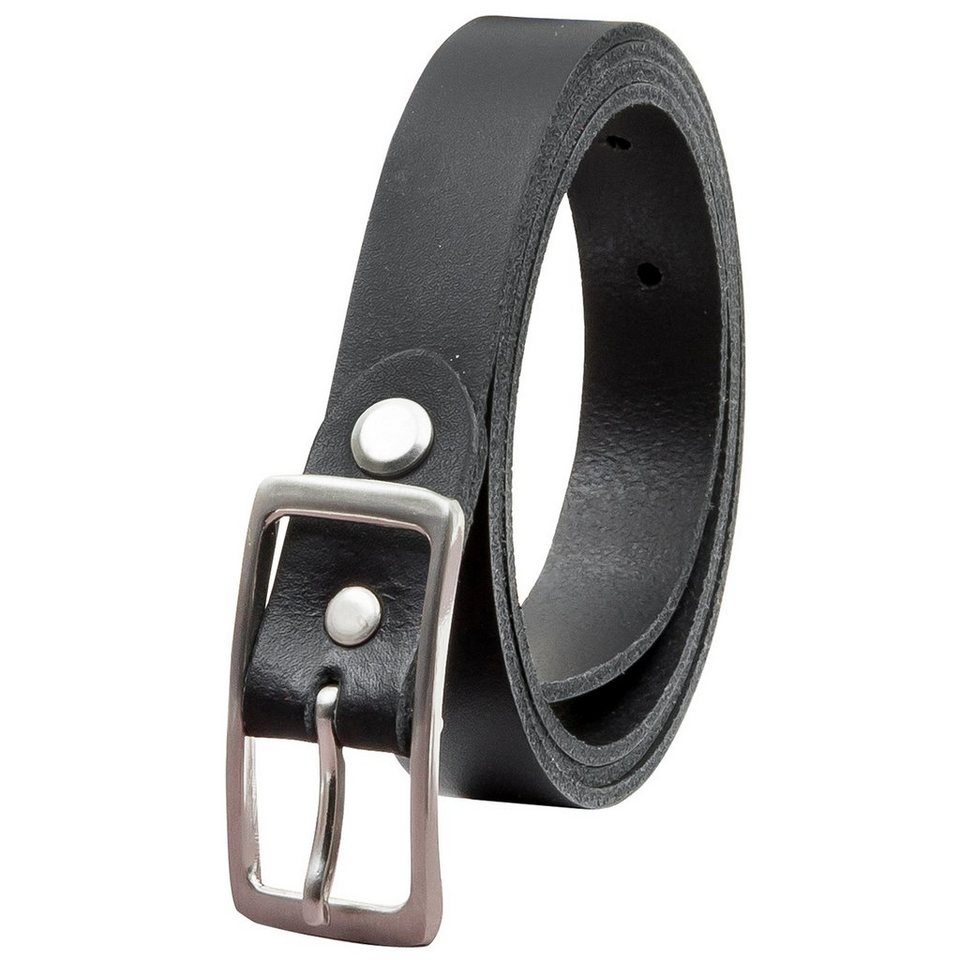 COLOGNEBELT Ledergürtel OM11-SL-Schwarz MADE IN GERMANY, Schwarz Kürzbar,  100 % Echtleder, Aus einem Stück, Unisex