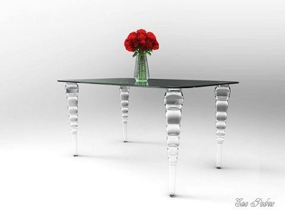 - Designer Polycarbonat Chair - Table Casa Padrino Beistelltisch Acryl Möbel 140cm Tisch Ghost