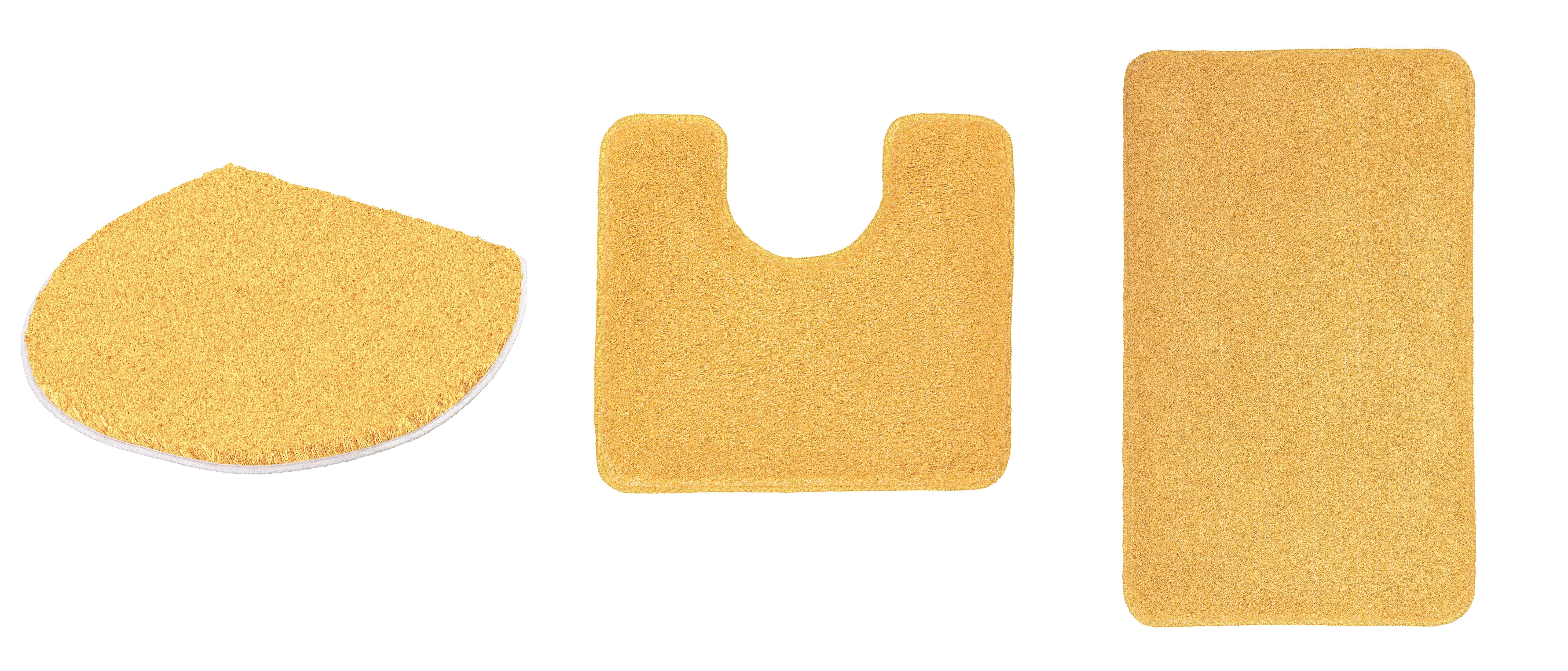 Kleine Wolke Badematte RELAX, Badvorleger, Badezimmer Teppich, Höhe 30 mm, rutschhemmend beschichtet, fußbodenheizungsgeeignet, Polyacryl, rechteckig, 3-tlg. Stand-WC Set, Badteppich, meliert, rechteckig, rund & als Set erhältlich